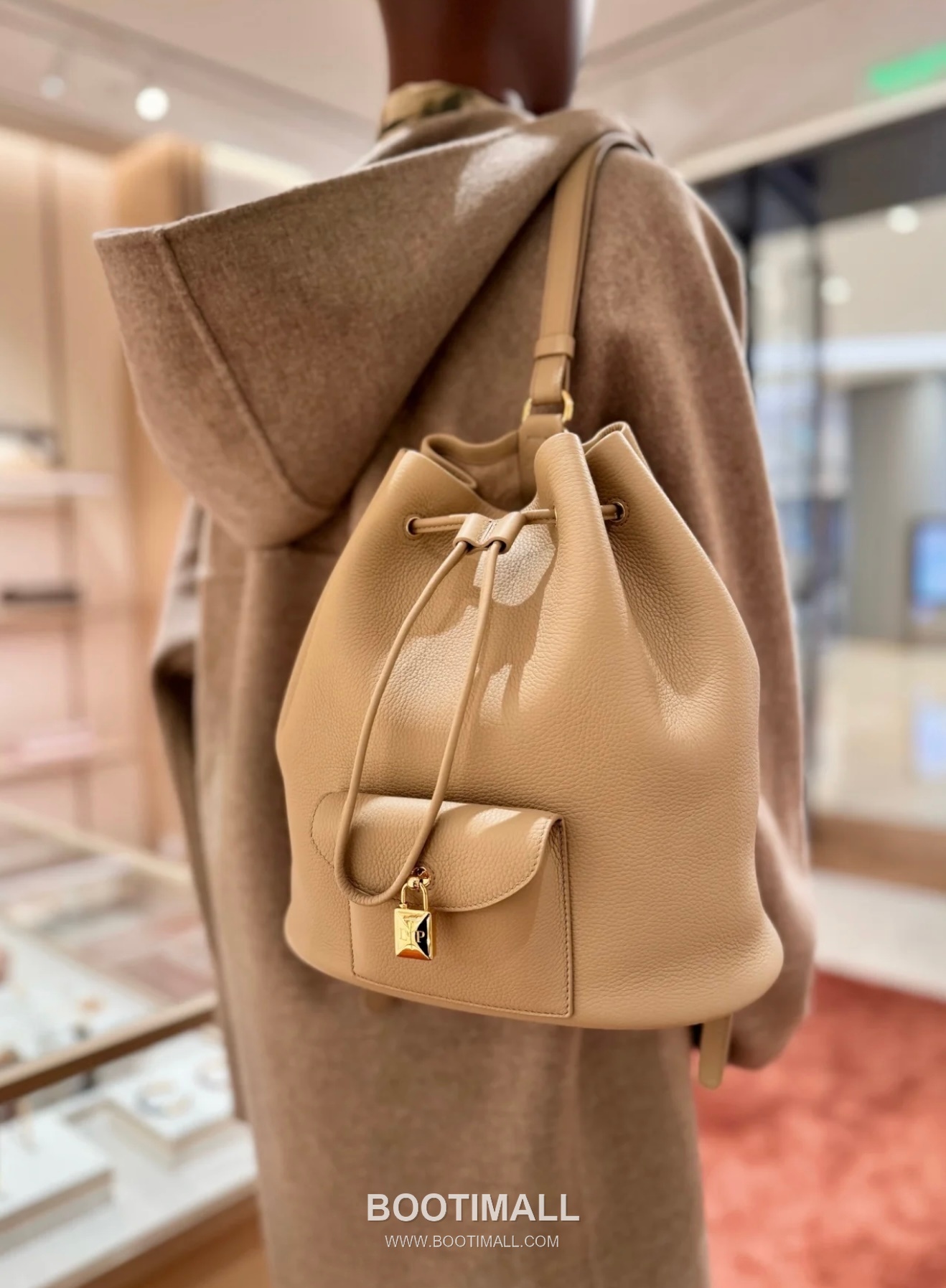 Loro Piana Extra Drawstring Backpack Calfskin 로로피아나 엑스트라 드로스트링 백팩 카프스킨 27cm 7