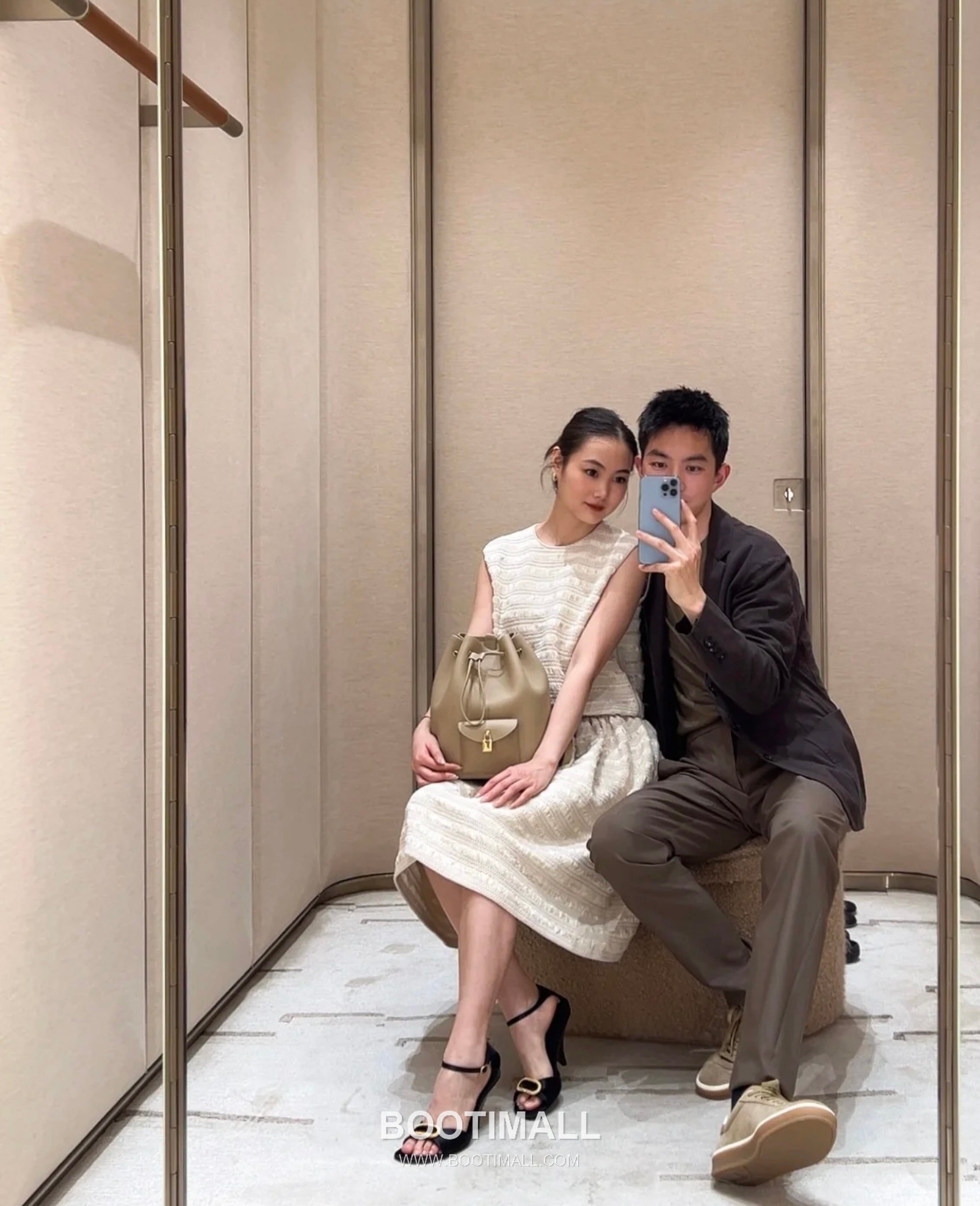 Loro Piana Extra Drawstring Backpack Calfskin 로로피아나 엑스트라 드로스트링 백팩 카프스킨 27cm 8