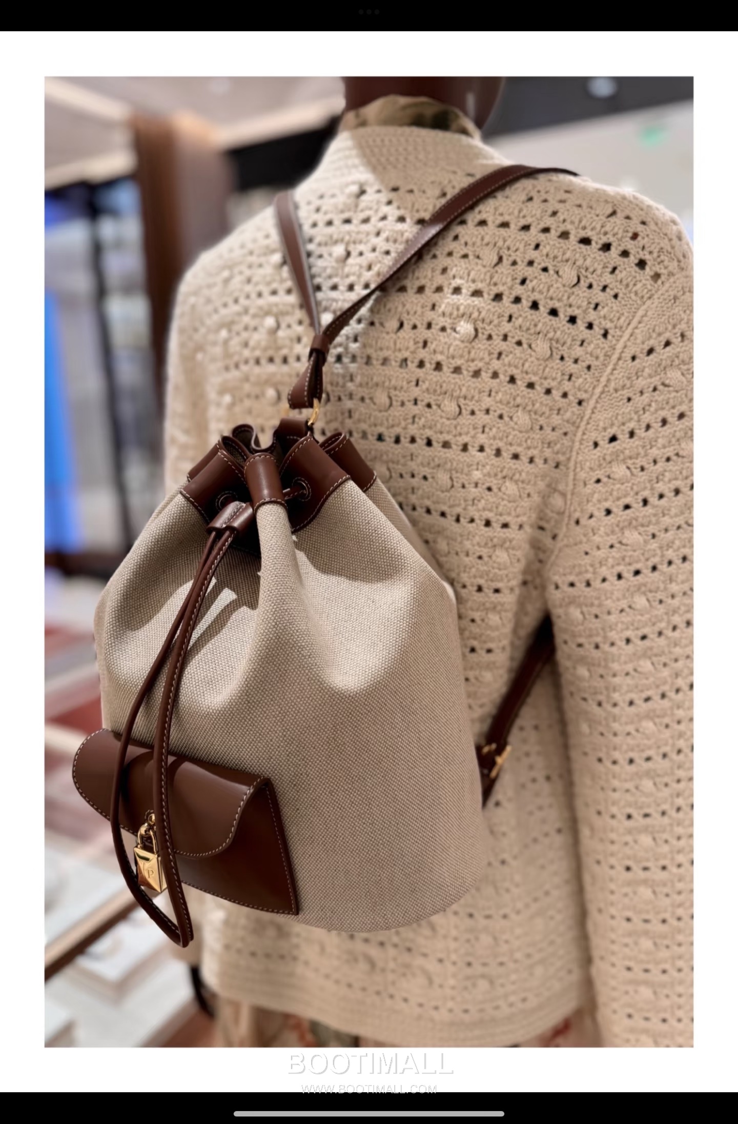 Loro Piana Calfskin Brown Backpack 로로피아나 카프스킨 브라운 백팩 27cm 9