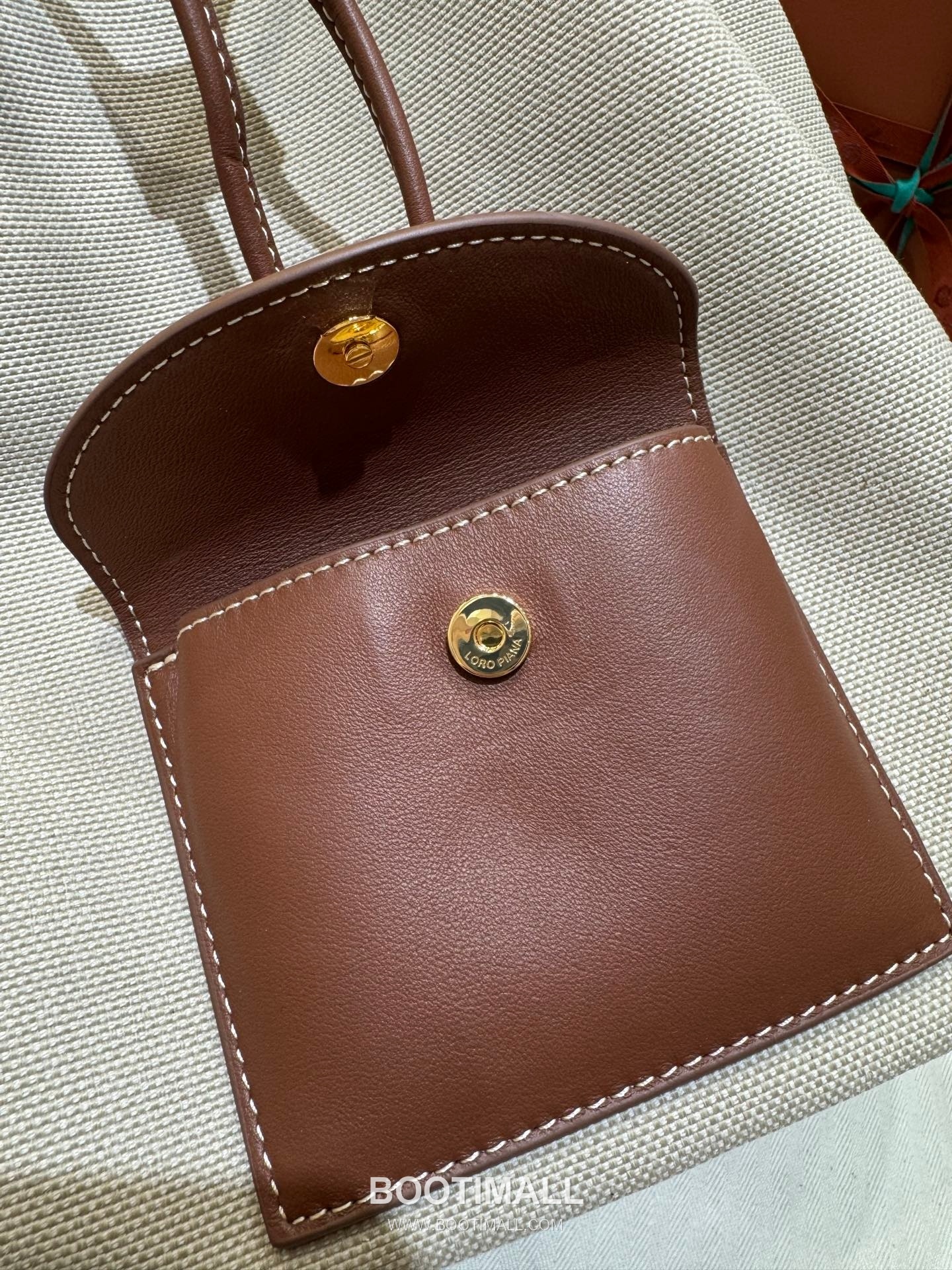 Loro Piana Calfskin Brown Backpack 로로피아나 카프스킨 브라운 백팩 27cm 14