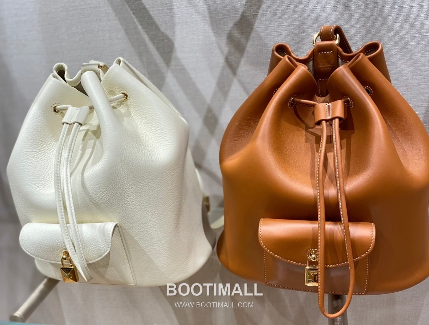 Loro Piana Calfskin White Backpack 로로피아나 카프스킨 화이트 백팩 27cm 7