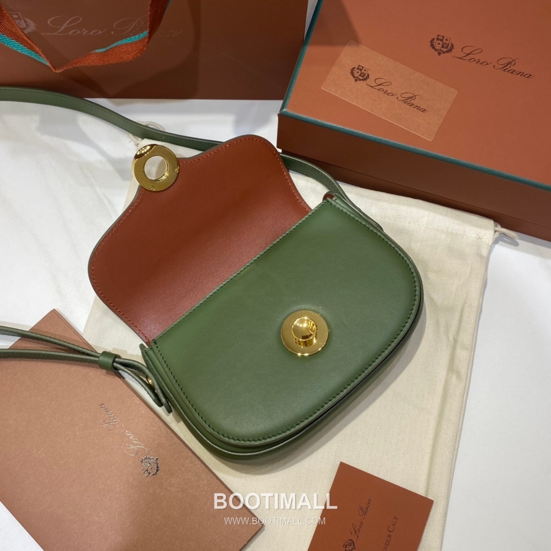 Loro Piana Ghiera Mini Saddle Bag Calfskin 로로피아나 기에라 미니 새들백 카프스킨 18cm 6