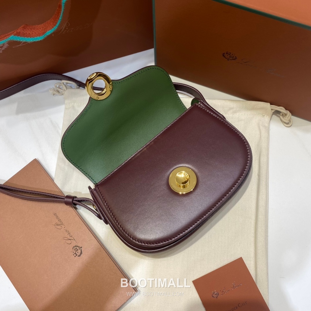 Loro Piana Ghiera Mini Saddle Bag Calfskin 로로피아나 기에라 미니 새들백 카프스킨 18cm 6