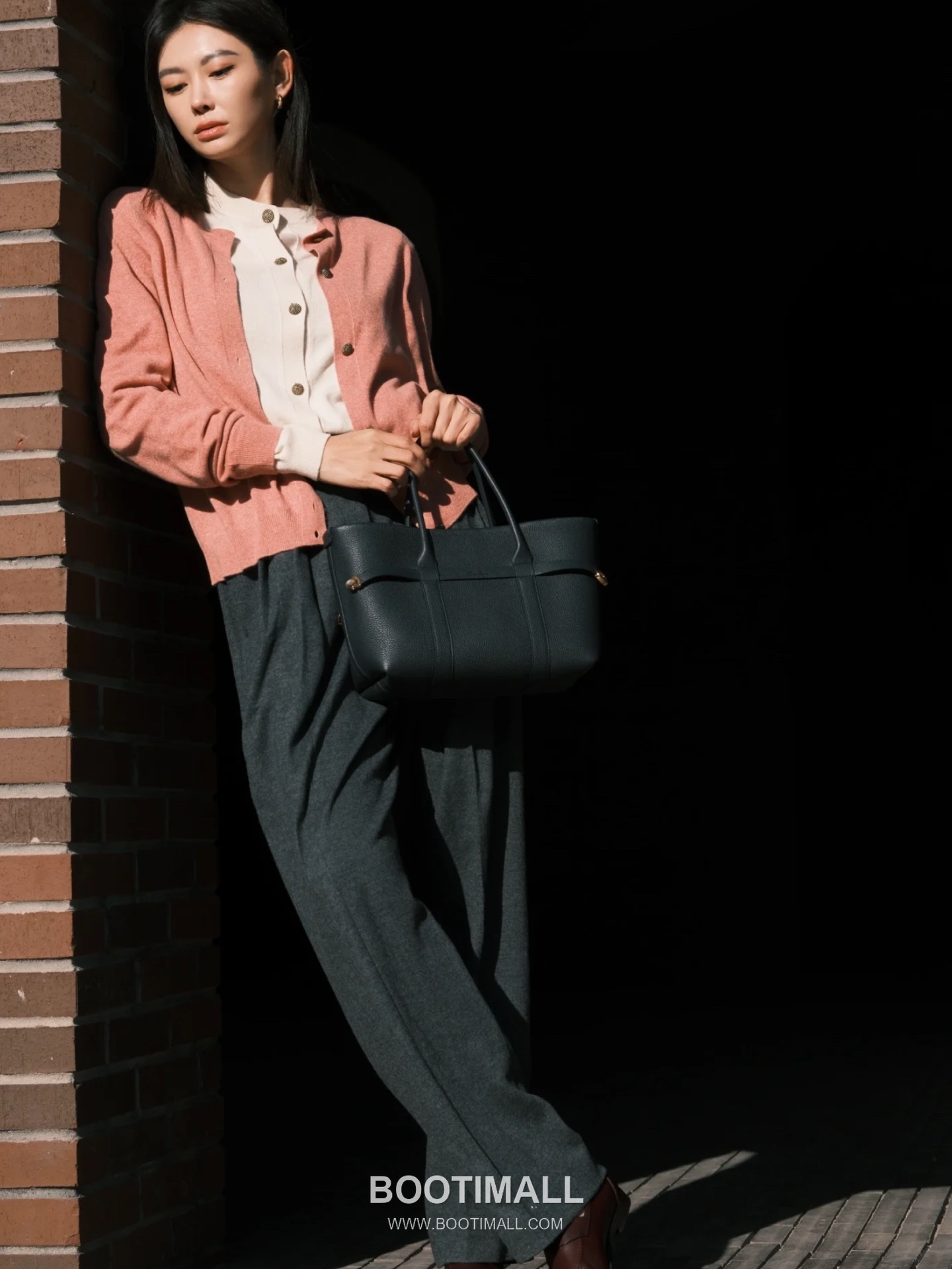 Loro Piana Ghiera Small Shopper Bag Grain Leather 로로피아나 기에라 스몰 쇼퍼백 그레인 레더 28cm 3