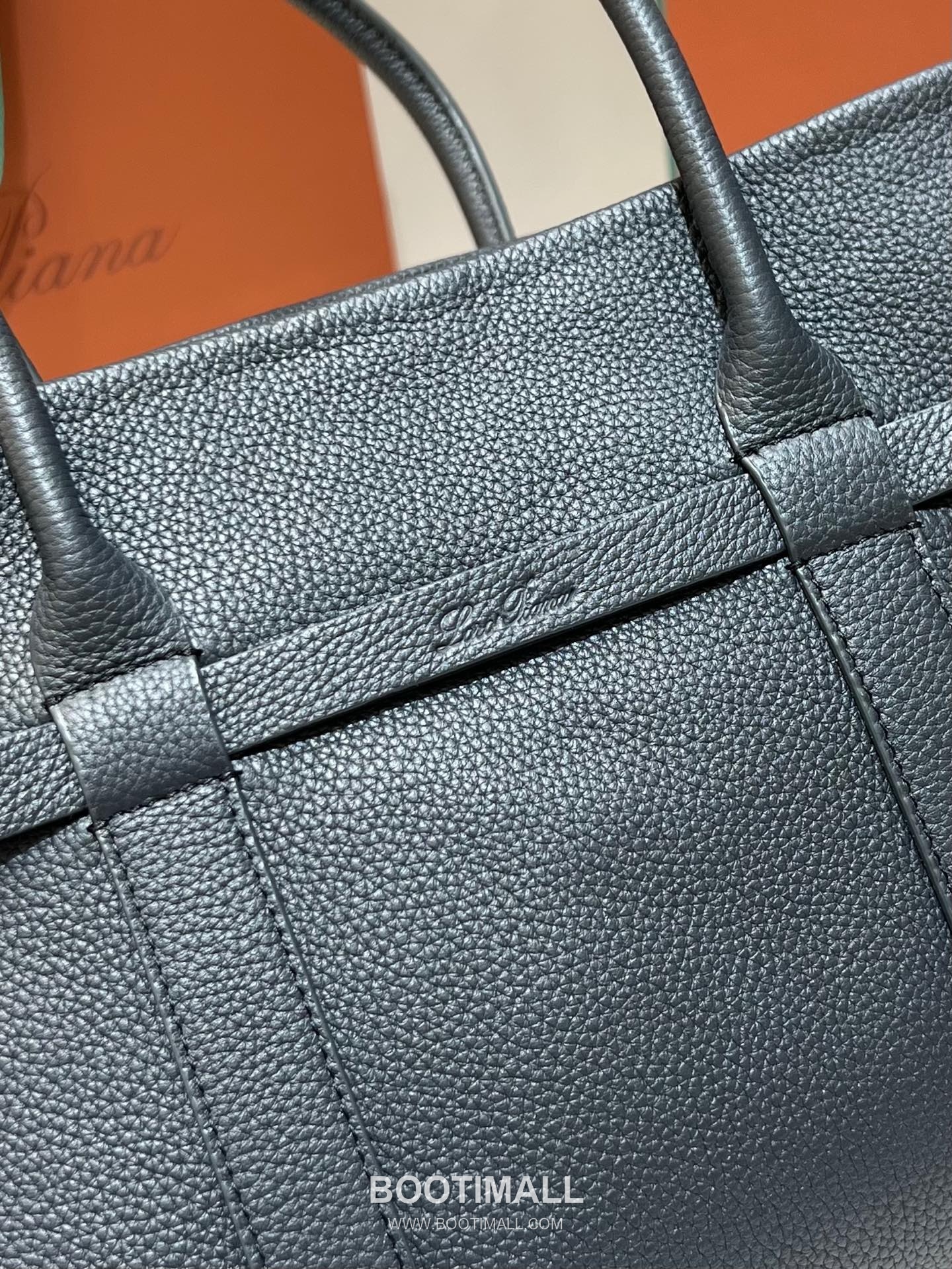 Loro Piana Ghiera Small Shopper Bag Grain Leather 로로피아나 기에라 스몰 쇼퍼백 그레인 레더 28cm 11