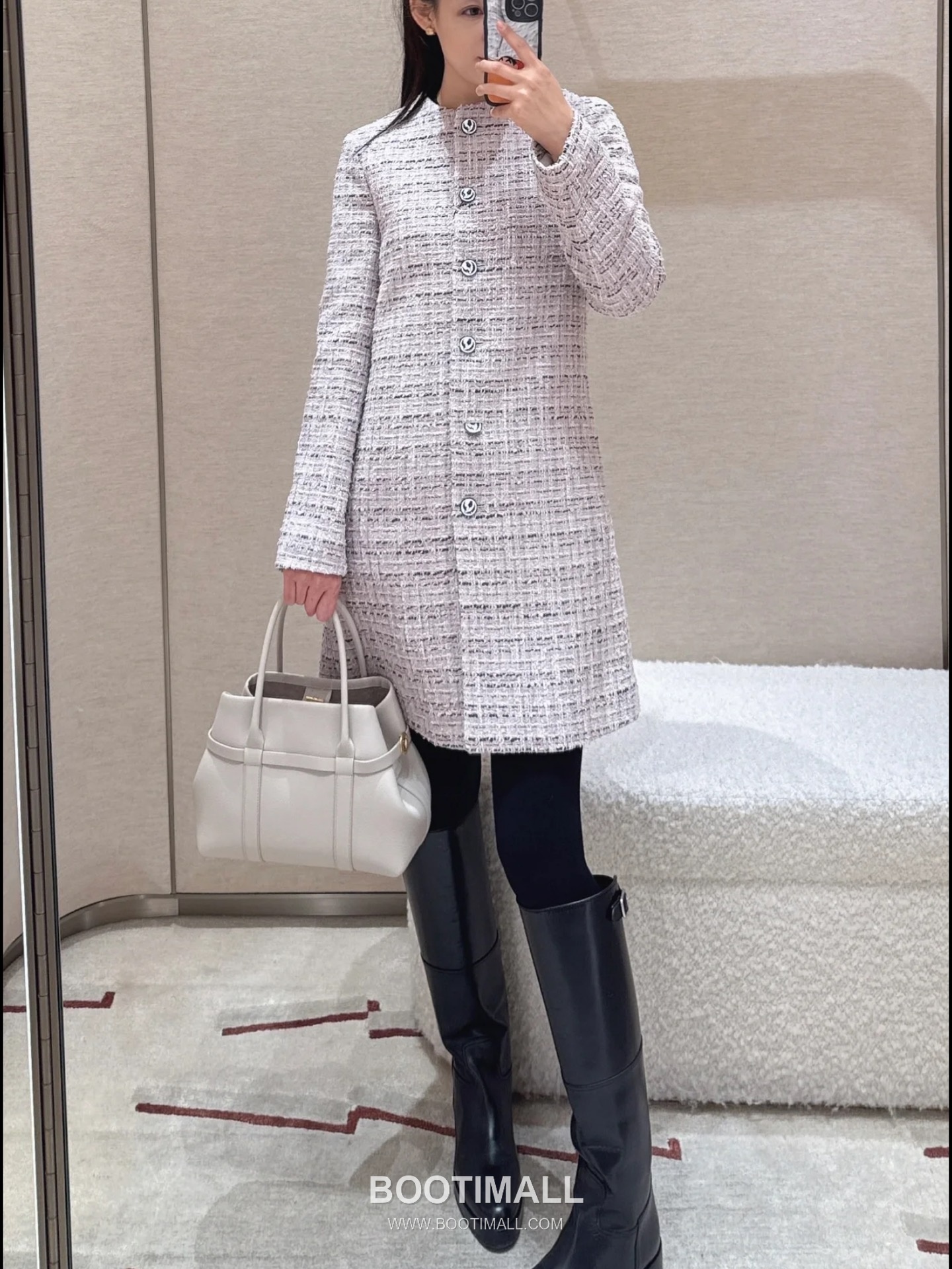 Loro Piana Ghiera Gray Shoulder Bag 로로피아나 Ghiera 그레이 숄더백 28cm 3