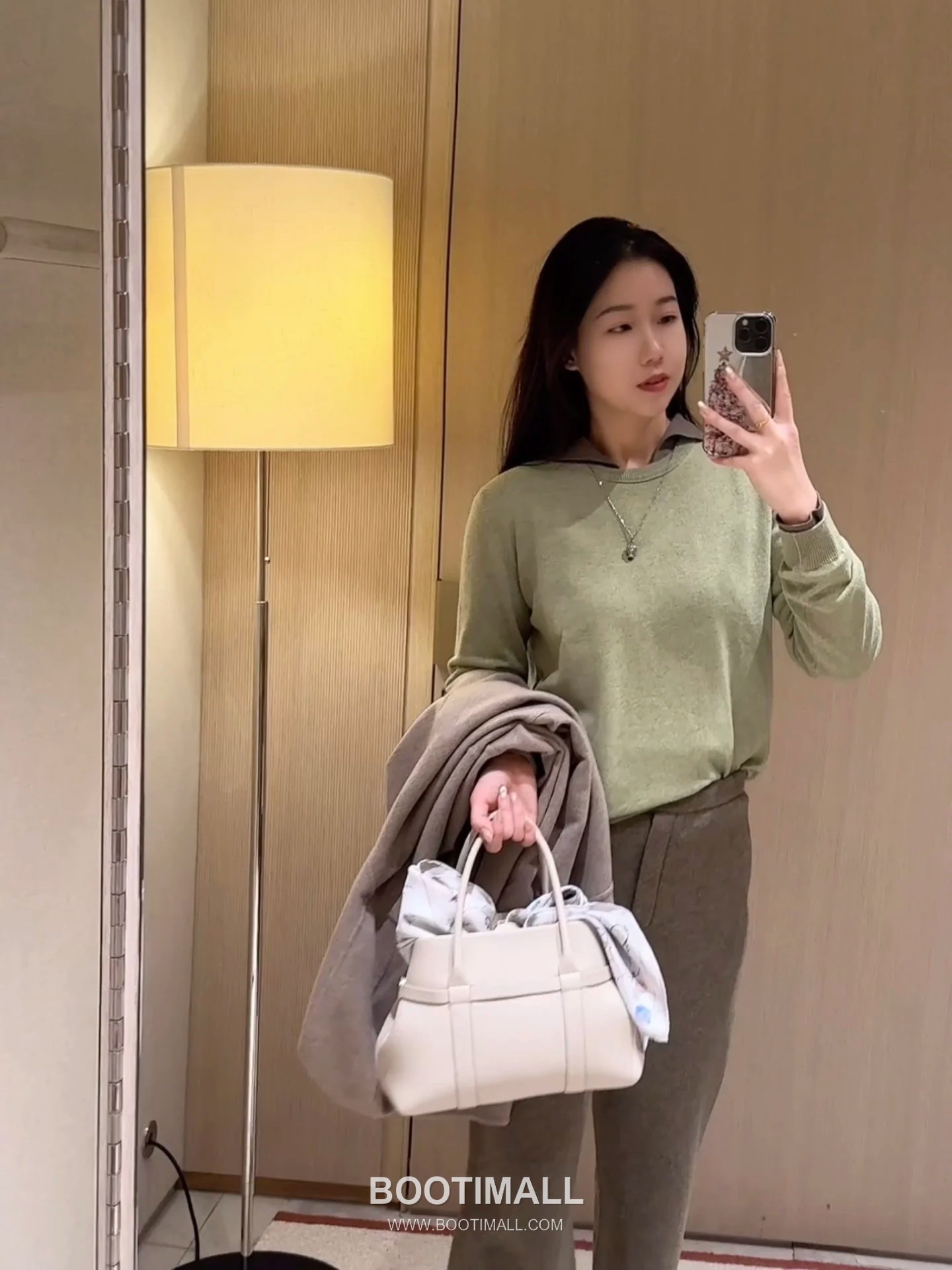 Loro Piana Ghiera Gray Shoulder Bag 로로피아나 Ghiera 그레이 숄더백 28cm 4