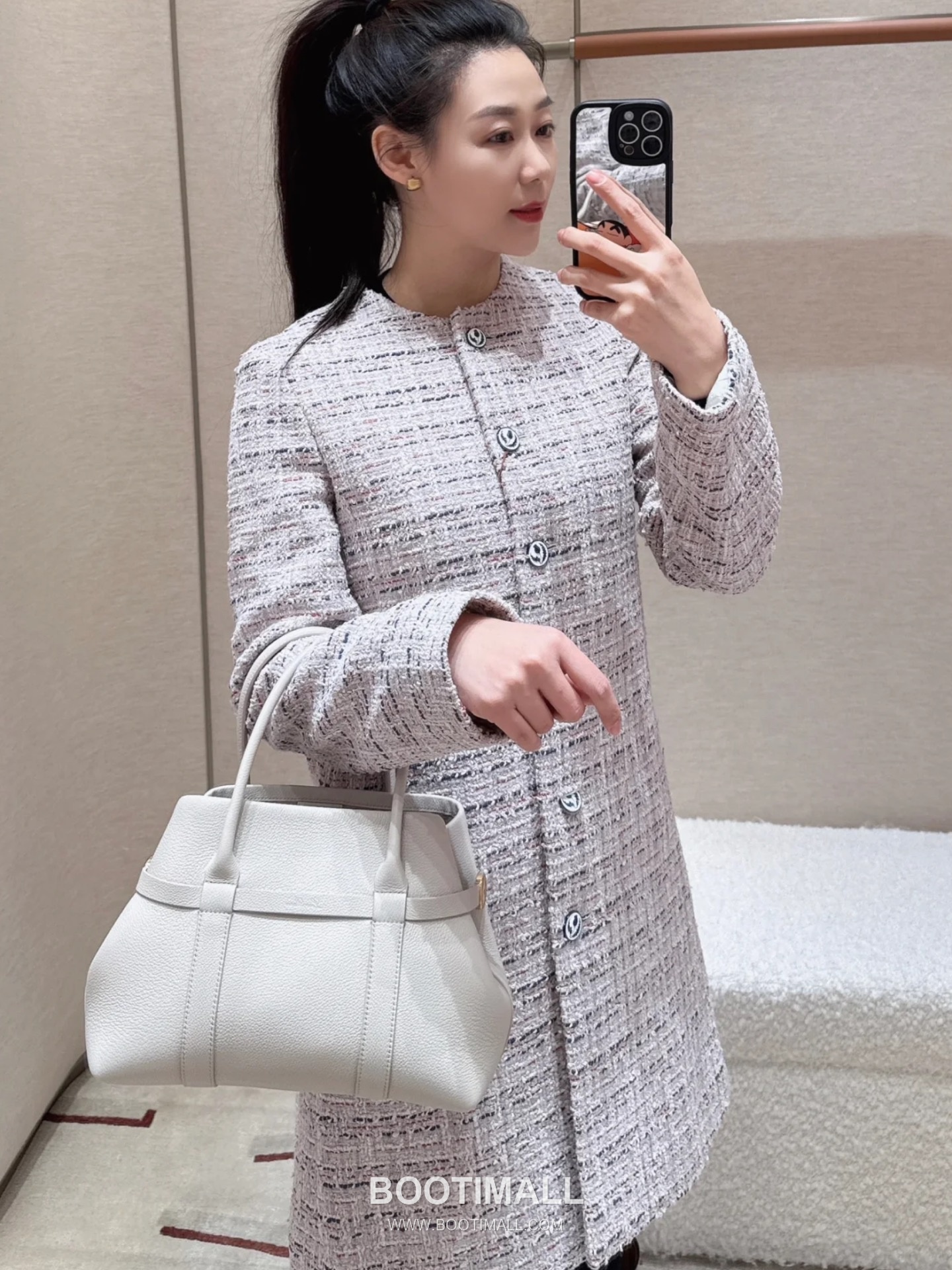 Loro Piana Ghiera Gray Shoulder Bag 로로피아나 Ghiera 그레이 숄더백 28cm 5