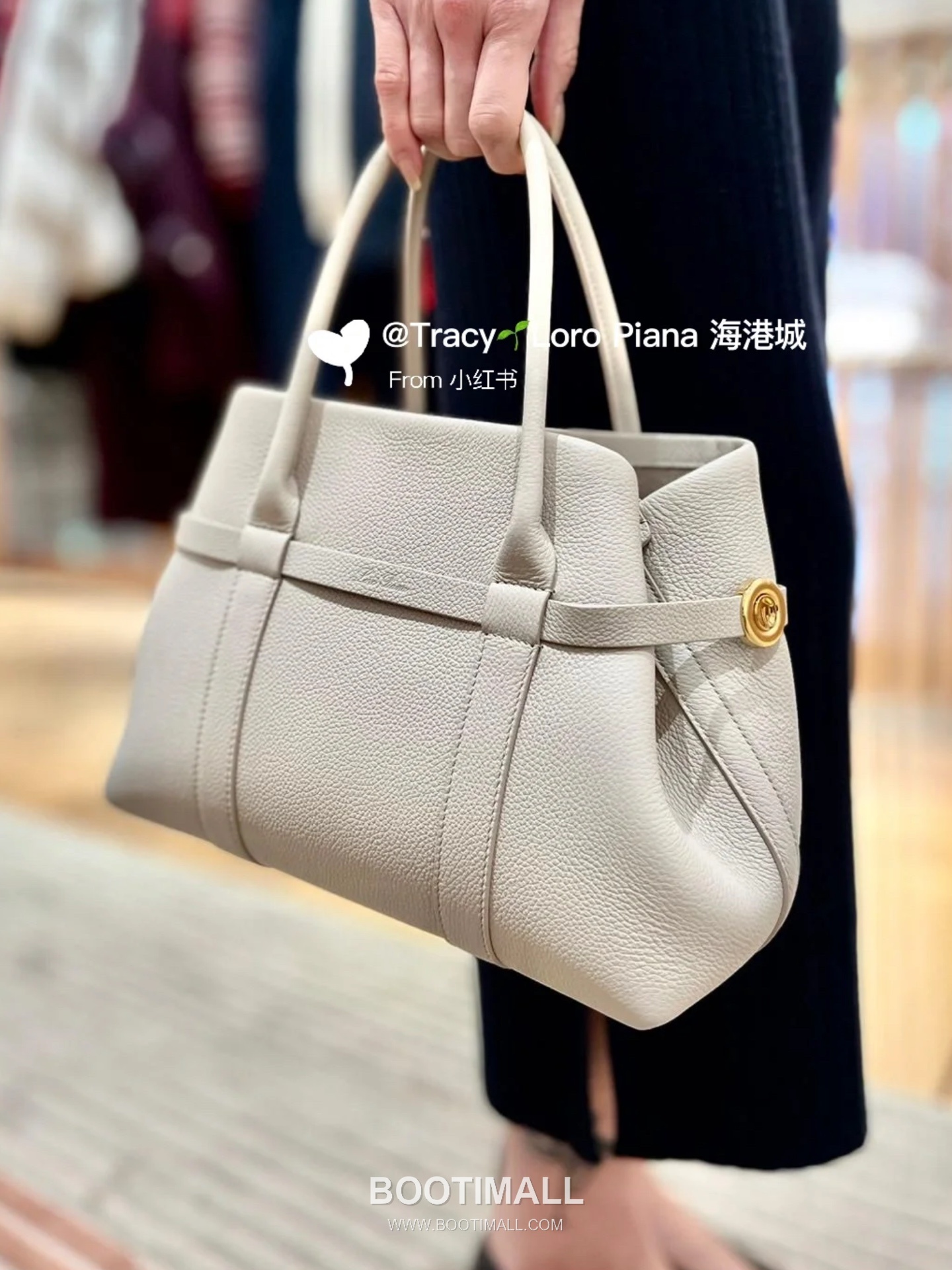 Loro Piana Ghiera Gray Shoulder Bag 로로피아나 Ghiera 그레이 숄더백 28cm 7