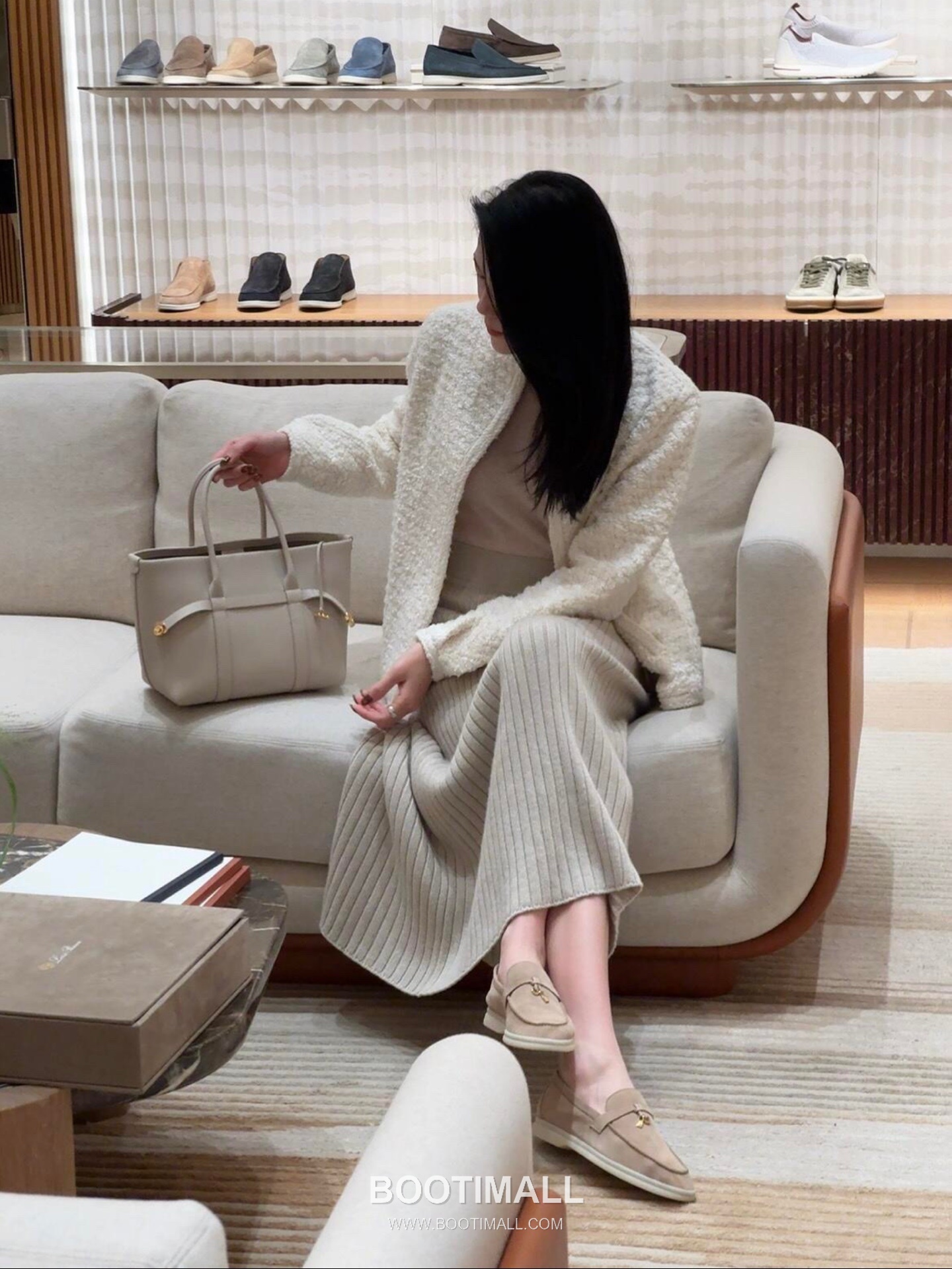 Loro Piana Ghiera Gray Shoulder Bag 로로피아나 Ghiera 그레이 숄더백 28cm 8