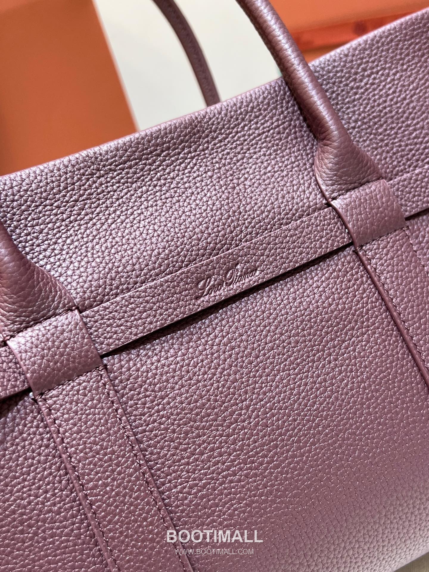 Loro Piana Ghiera Small Shopper Bag Grain Leather 로로피아나 기에라 스몰 쇼퍼백 그레인 레더 28cm 4