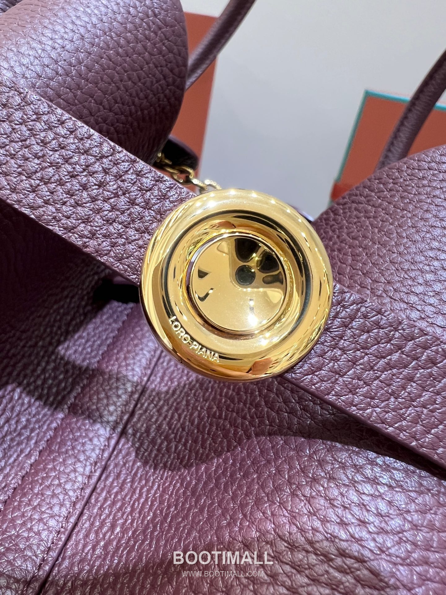 Loro Piana Ghiera Small Shopper Bag Grain Leather 로로피아나 기에라 스몰 쇼퍼백 그레인 레더 28cm 5