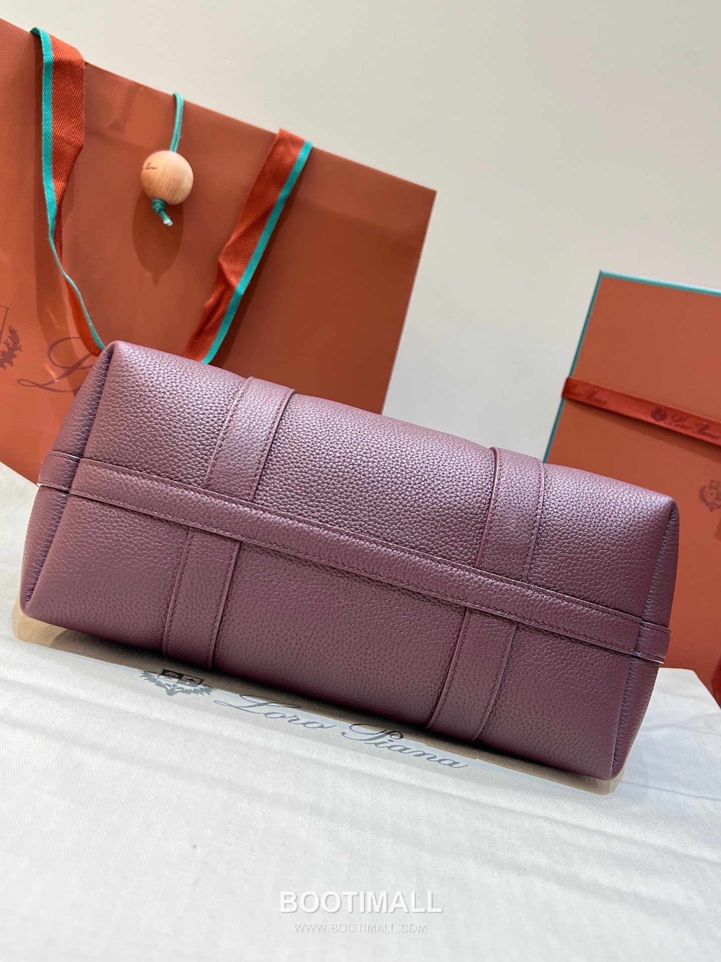 Loro Piana Ghiera Small Shopper Bag Grain Leather 로로피아나 기에라 스몰 쇼퍼백 그레인 레더 28cm 7