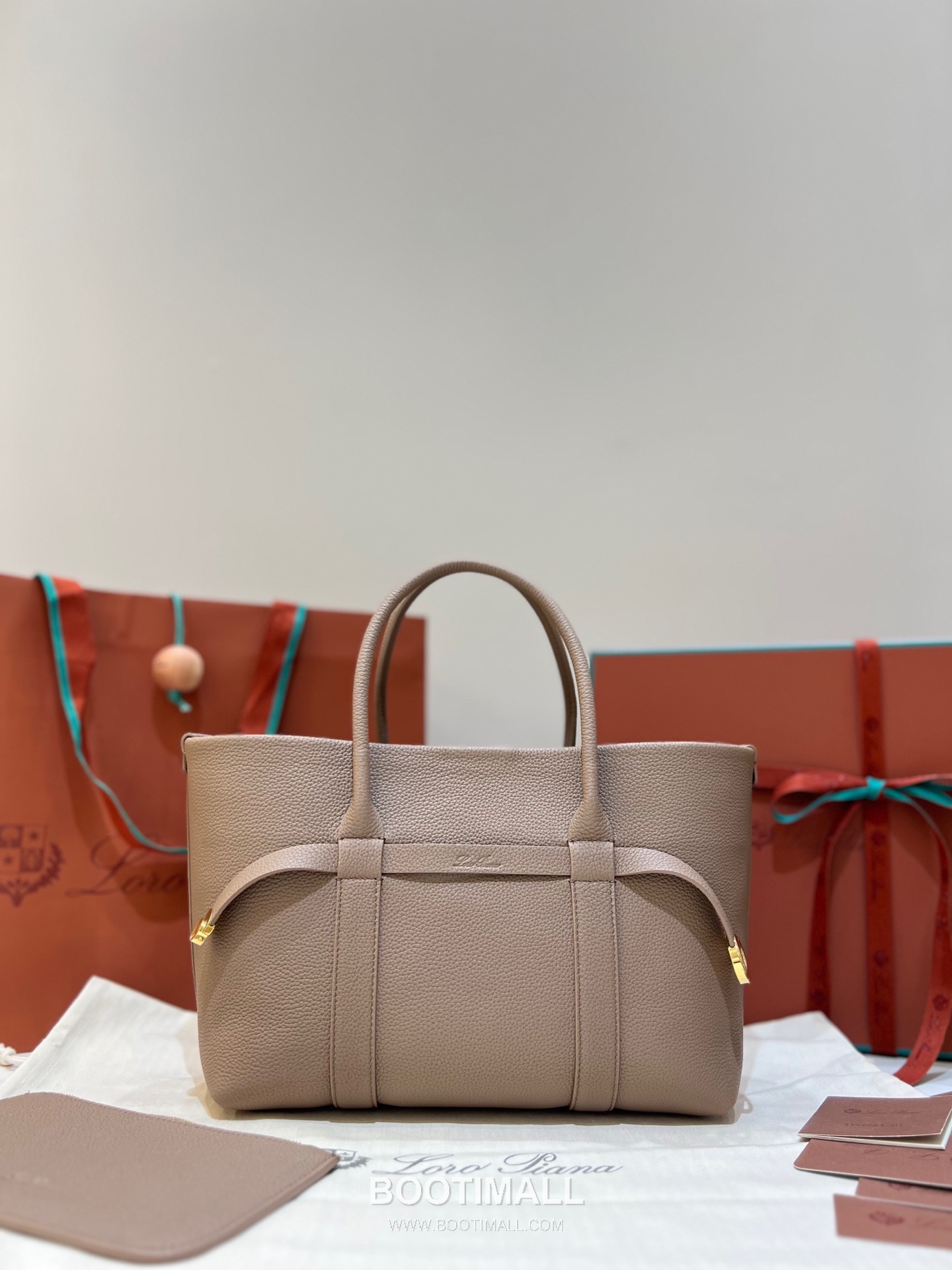 Loro Piana Ghiera Brown Shoulder Bag 로로피아나 Ghiera 브라운 숄더백 28cm 5