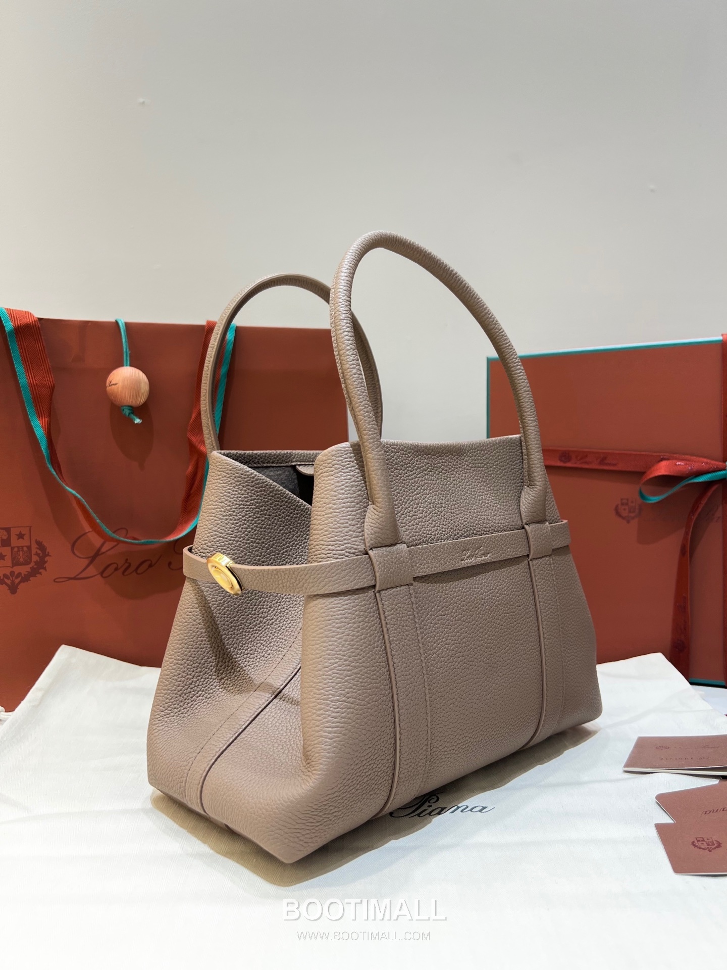 Loro Piana Ghiera Brown Shoulder Bag 로로피아나 Ghiera 브라운 숄더백 28cm 6