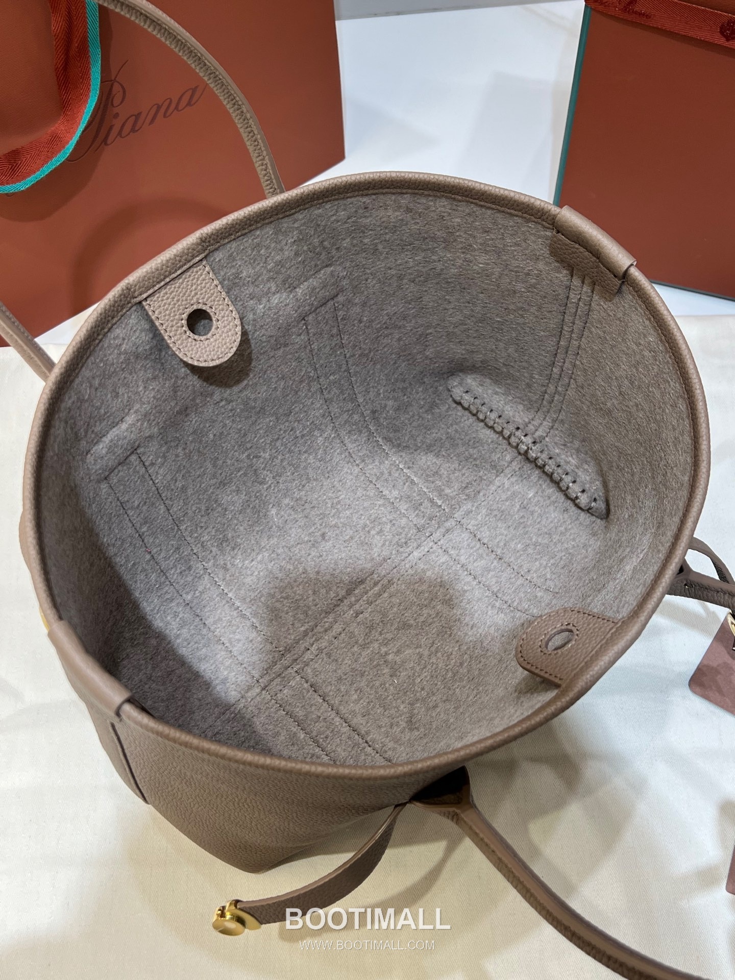 Loro Piana Ghiera Brown Shoulder Bag 로로피아나 Ghiera 브라운 숄더백 28cm 12