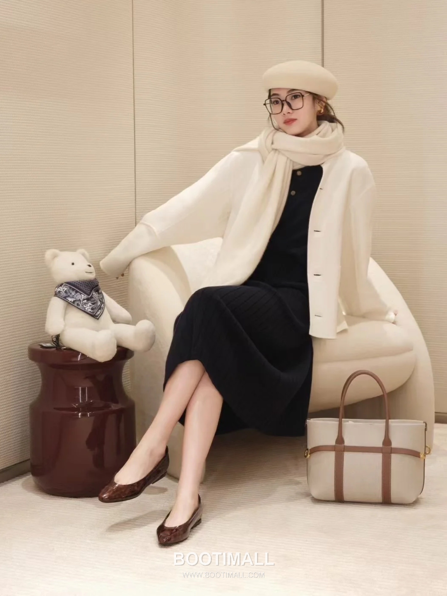 Loro Piana Ghiera Canvas Beige Shoulder Bag 로로피아나 Ghiera 캔버스 베이지 숄더백 28cm 3