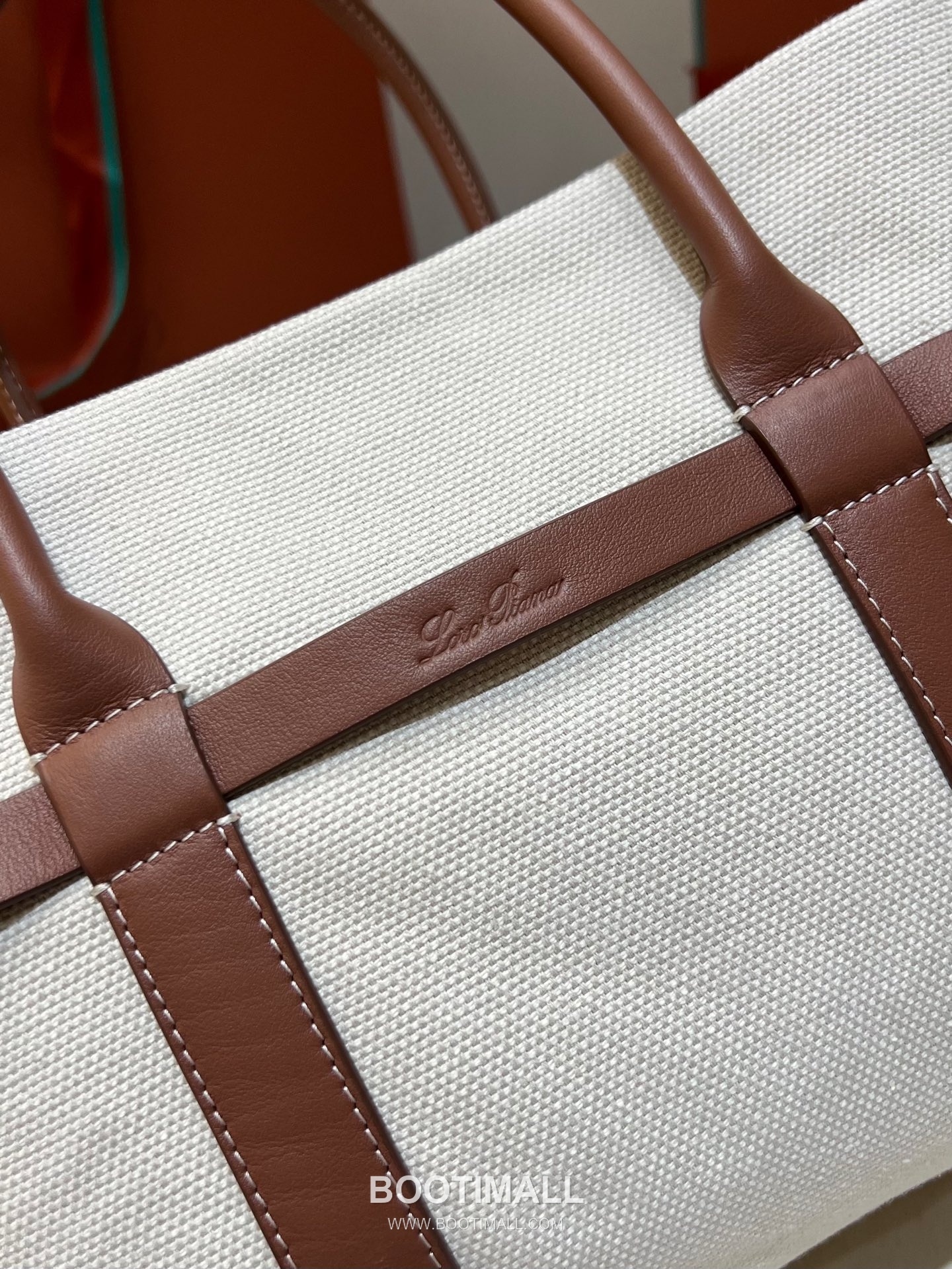 Loro Piana Ghiera Canvas Beige Shoulder Bag 로로피아나 Ghiera 캔버스 베이지 숄더백 28cm 10