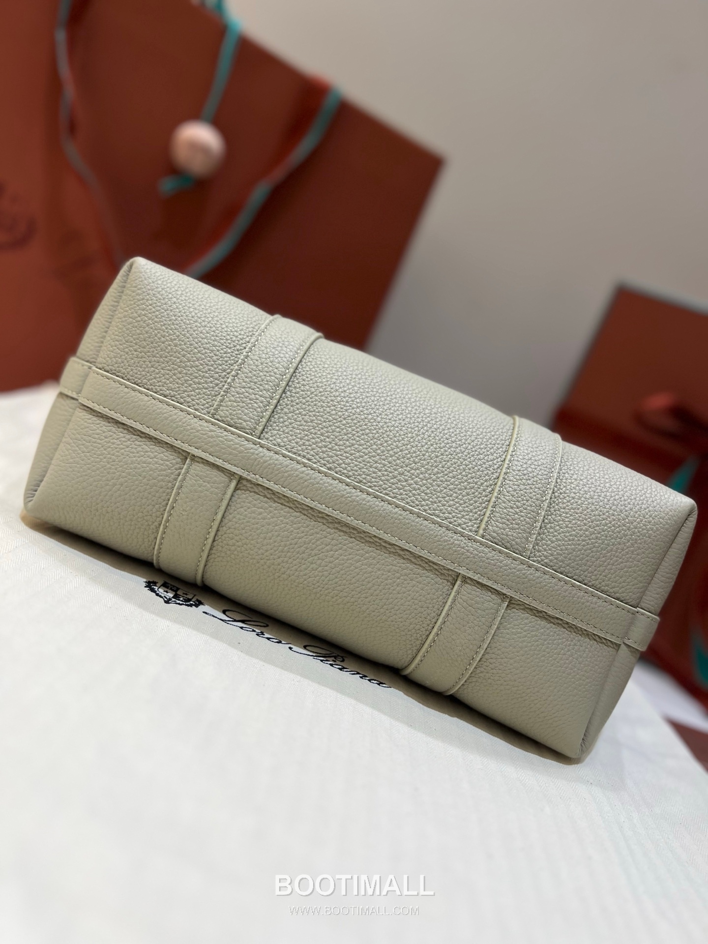 Loro Piana Ghiera Small Shopper Bag Grain Leather 로로피아나 기에라 스몰 쇼퍼백 그레인 레더 28cm 7