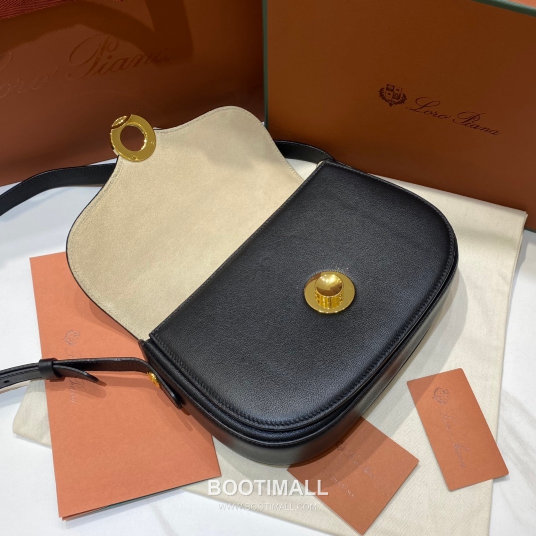 Loro Piana Ghiera Saddle Bag Calfskin 로로피아나 기에라 새들백 카프스킨 23cm 6