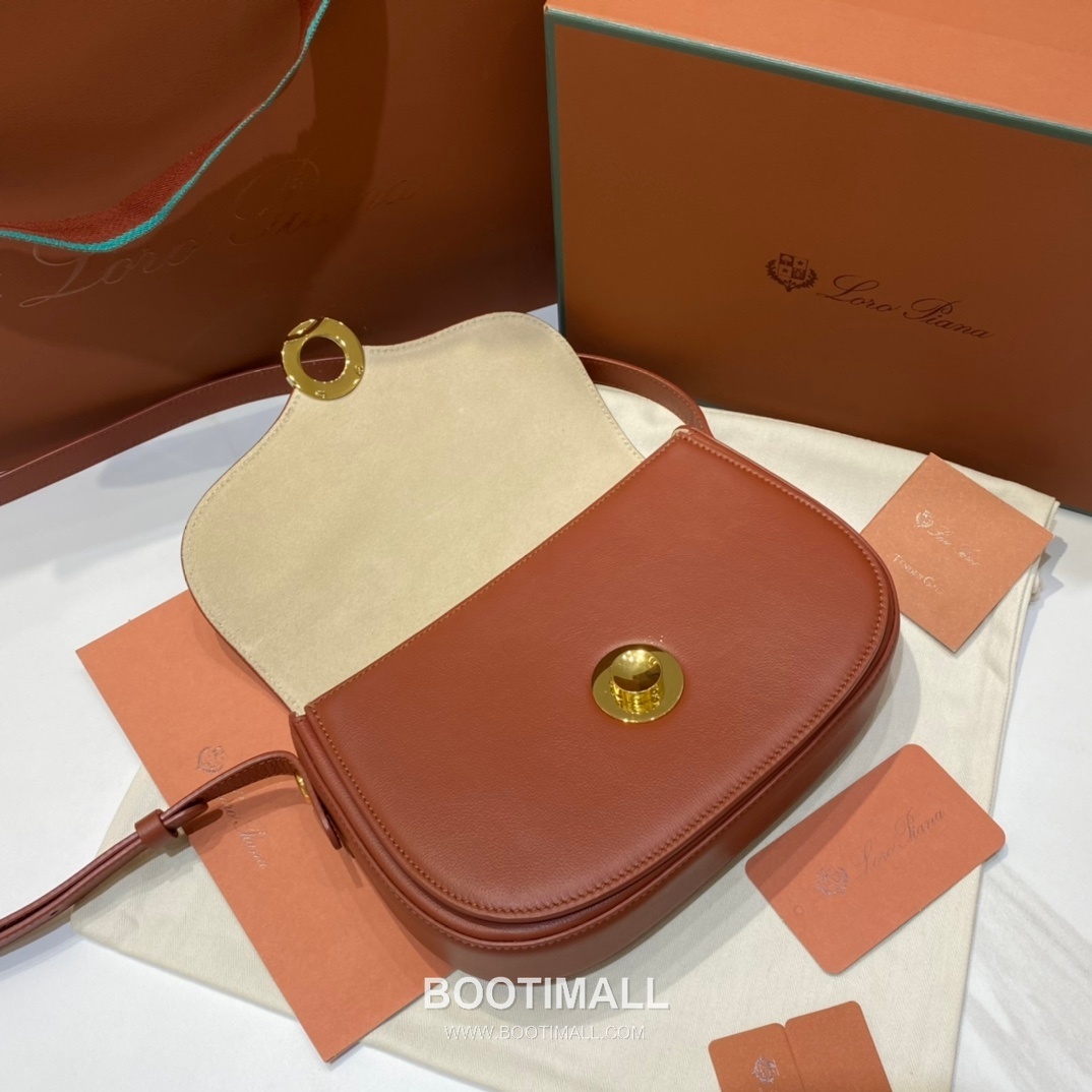 Loro Piana Ghiera Saddle Bag Calfskin 로로피아나 기에라 새들백 카프스킨 23cm 6