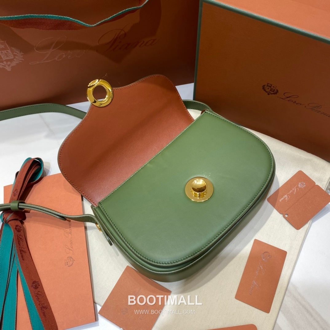 Loro Piana Ghiera Saddle Bag Calfskin 로로피아나 기에라 새들백 카프스킨 23cm 6