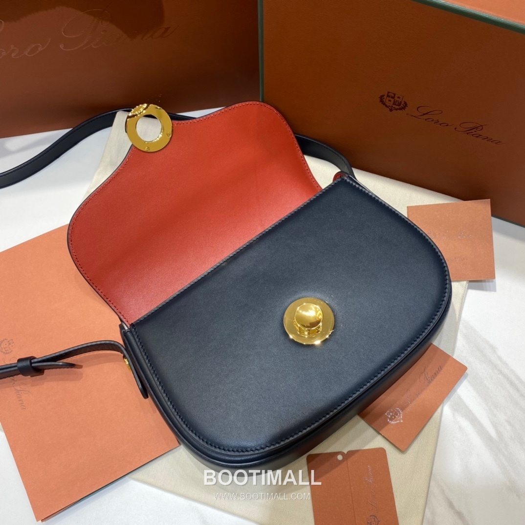 Loro Piana Ghiera Saddle Bag Calfskin 로로피아나 기에라 새들백 카프스킨 23cm 6