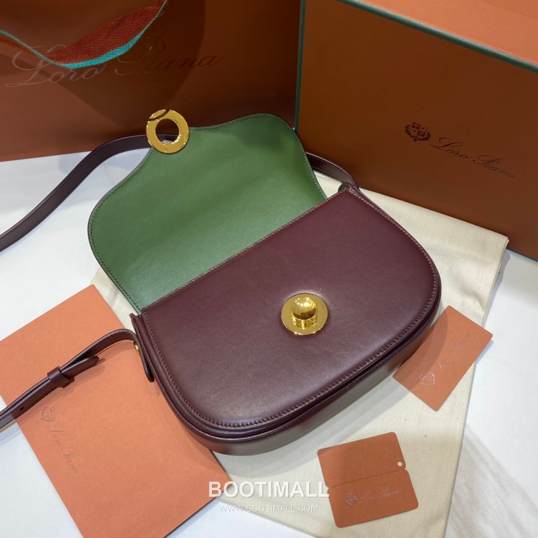 Loro Piana Ghiera Saddle Bag Calfskin 로로피아나 기에라 새들백 카프스킨 23cm 6