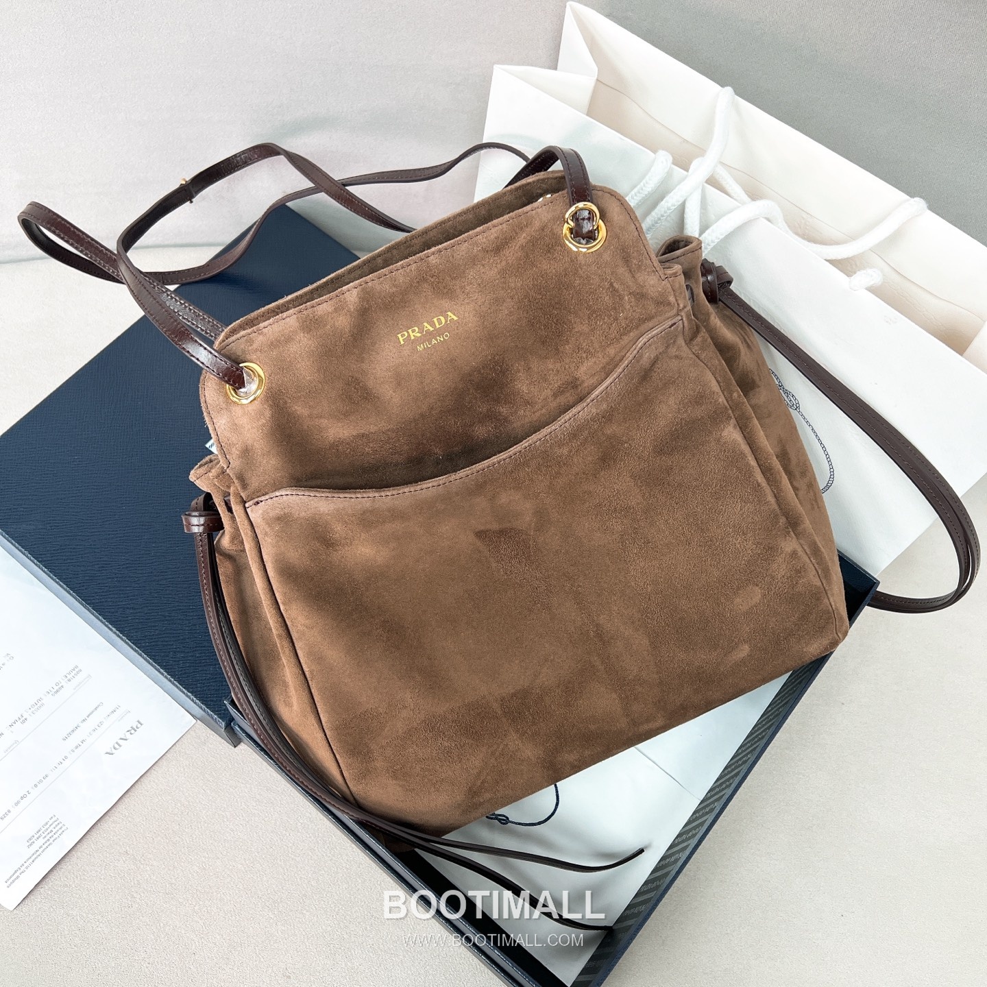 Prada Suede Carry Tote Bag 1BG641 프라다 스웨이드 캐리 토트백 32cm 2