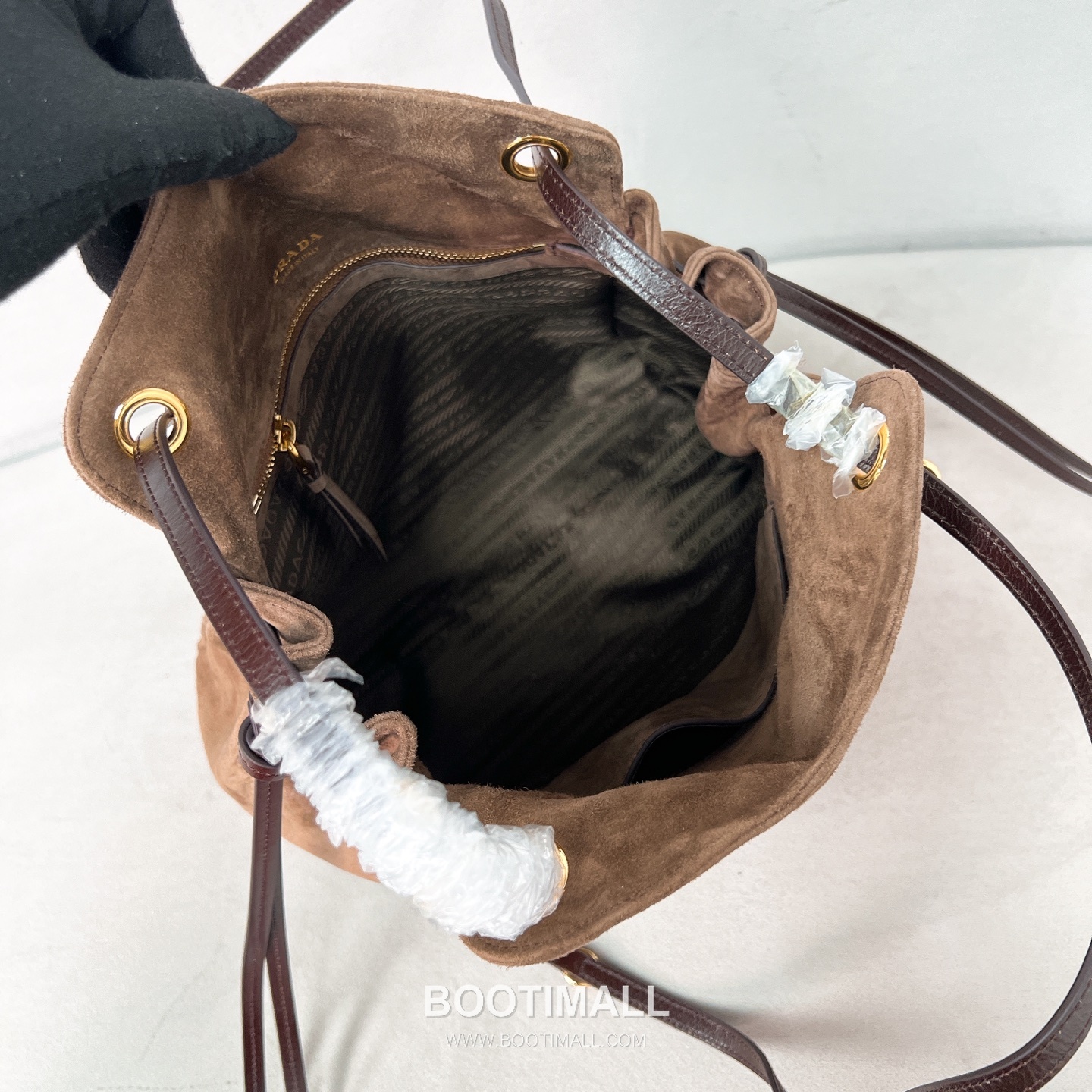 Prada Suede Carry Tote Bag 1BG641 프라다 스웨이드 캐리 토트백 32cm 9