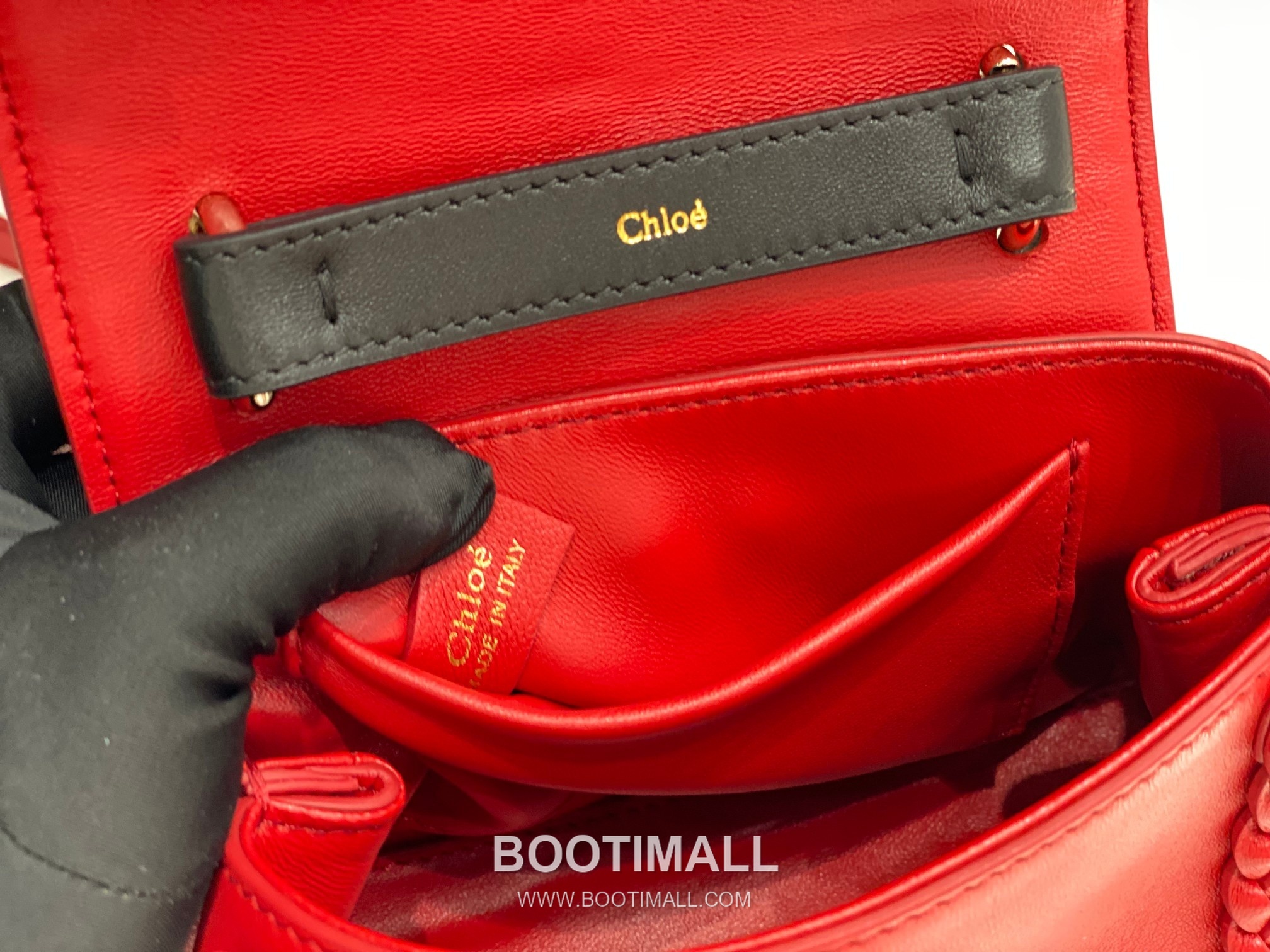 Chloe Penelope Coin Calfskin Red Top Handle Bag 끄로에 페넬로페 코인 카프스킨 레드 탑핸들백 22cm 9