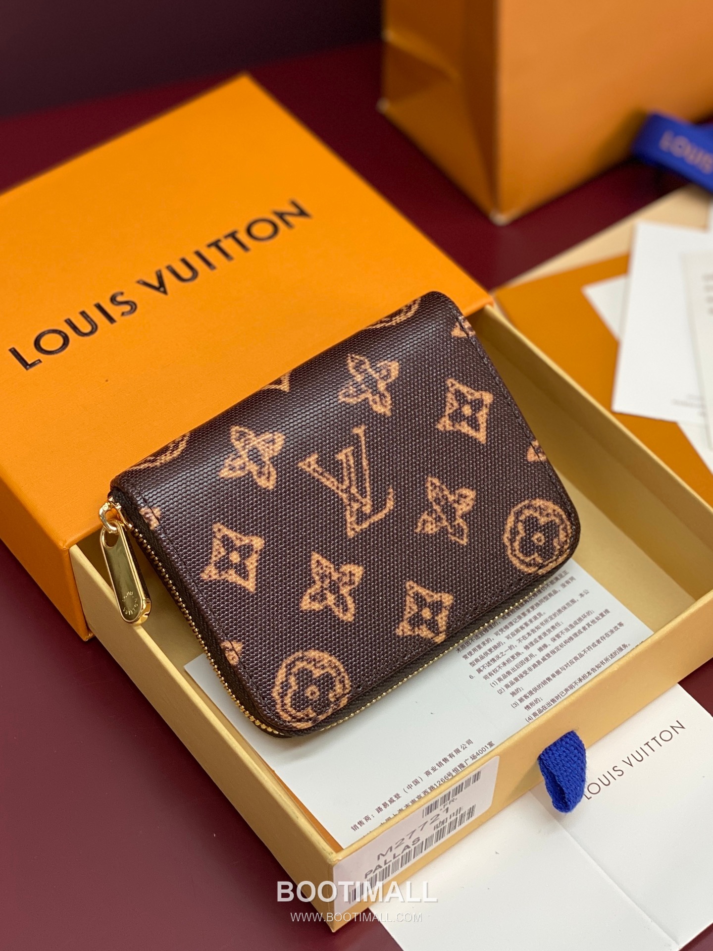 Louis Vuitton Zippy Coin Purse Monogram Origin Canvas M27721 루이비통 지피 코인 퍼스 모노그램 오리진 캔버스 11cm 2