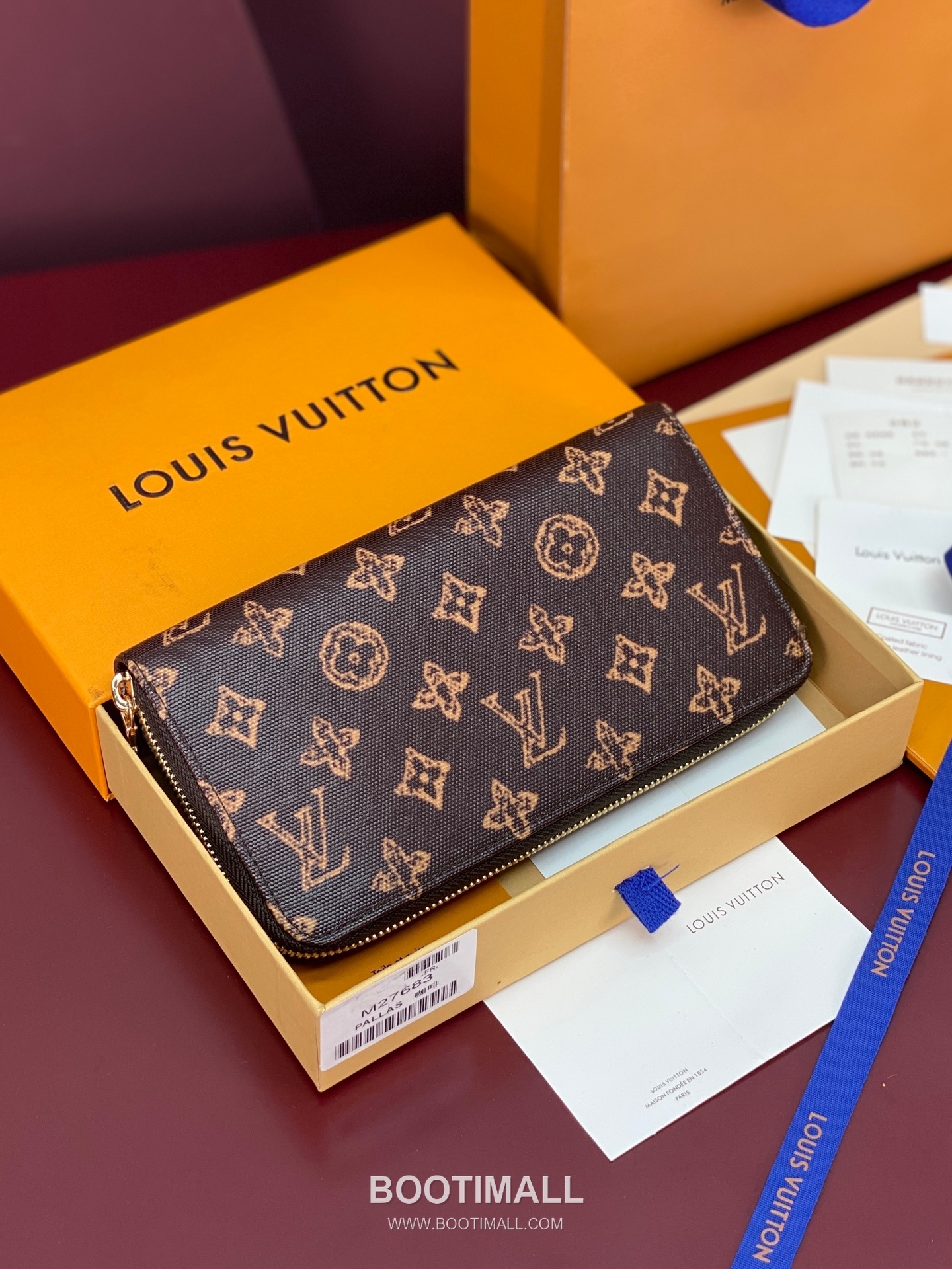 Louis Vuitton Zippy Wallet Monogram Origine Canvas M27683 루이비통 지피 월릿 모노그램 오리진 캔버스 19.5cm 2