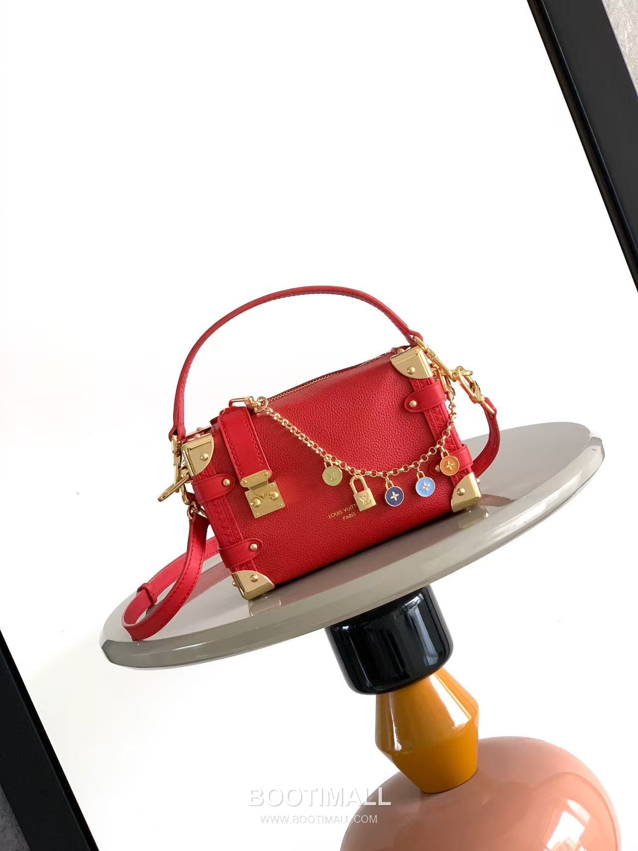 Louis Vuitton Side Trunk Grained Leather Bag M23817 M27438 루이비통 사이드 트렁크 그레인 레더 숄더백 18cm 1