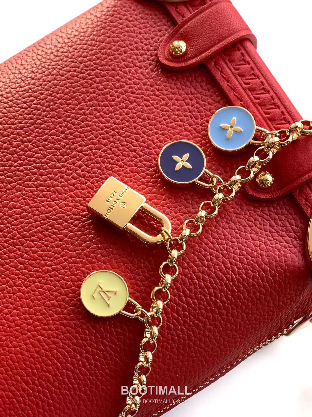 Louis Vuitton Side Trunk Grained Leather Bag M23817 M27438 루이비통 사이드 트렁크 그레인 레더 숄더백 18cm 6