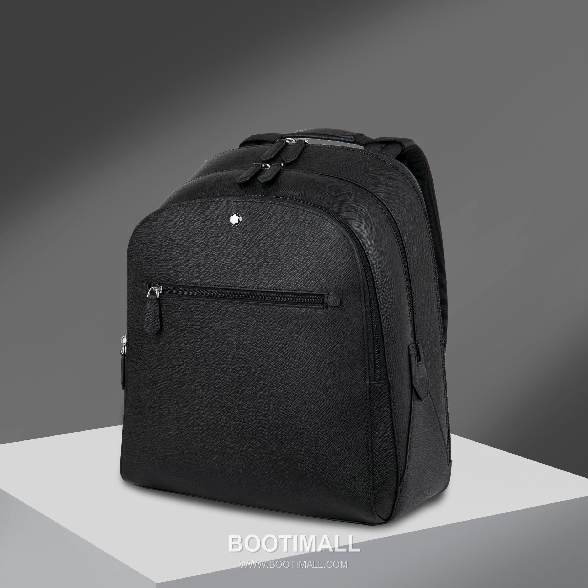 Montblanc B130275 Calfskin Black Backpack 몽블랑 B130275 카프스킨 블랙 백팩 2