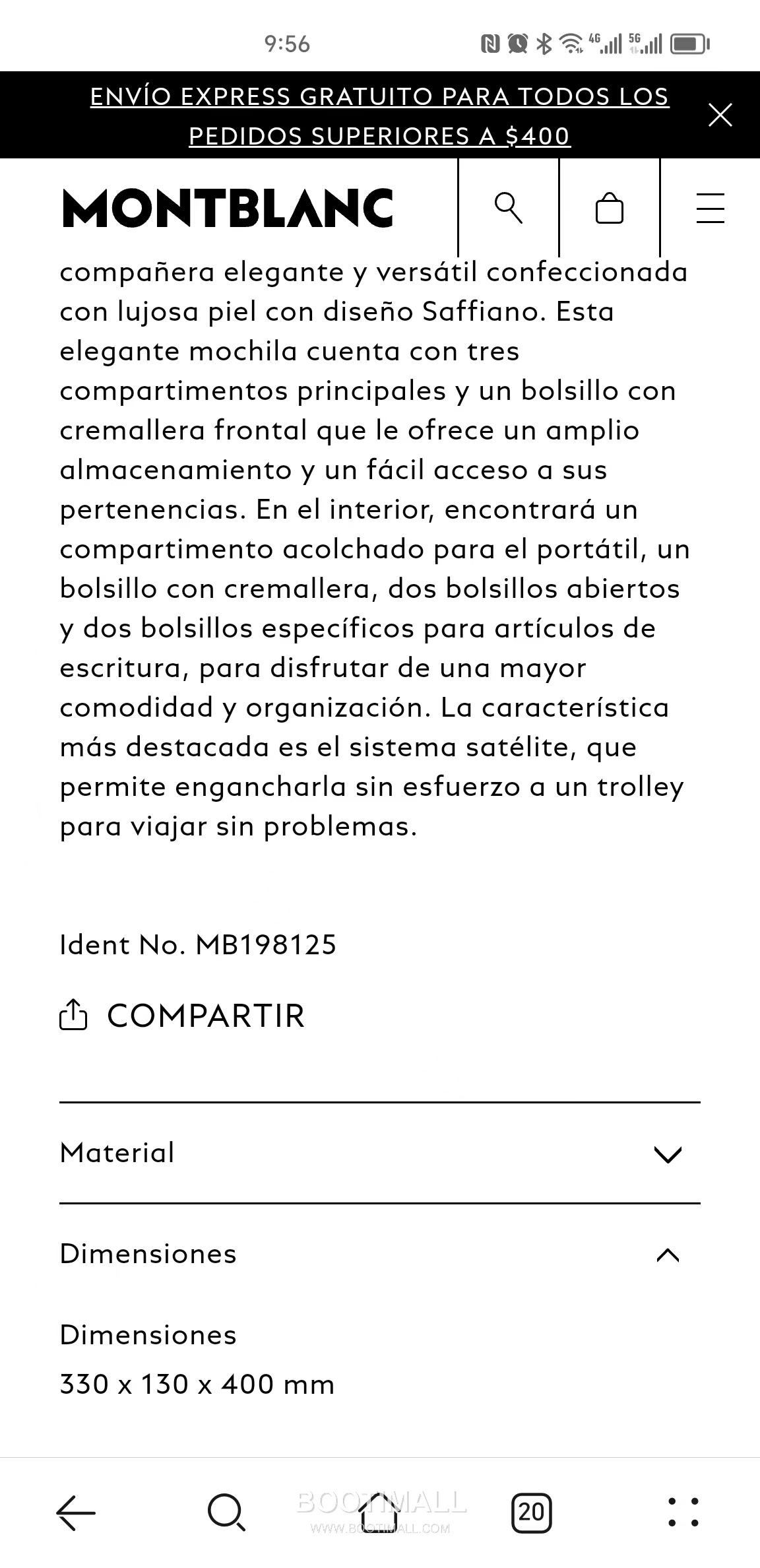 Montblanc Meisterstück Leather Backpack MB198125 몽블랑 마이스터스튁 레더 백팩 9