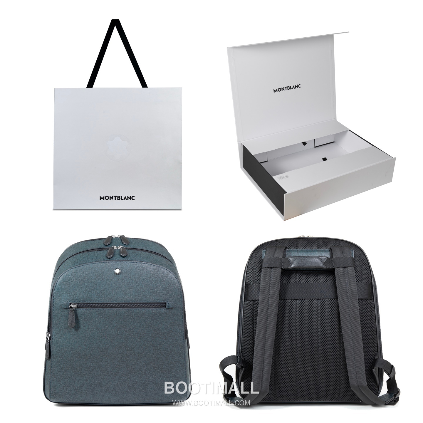 Montblanc B220335 Calfskin Blue Backpack 몽블랑 B220335 카프스킨 블루 백팩 20