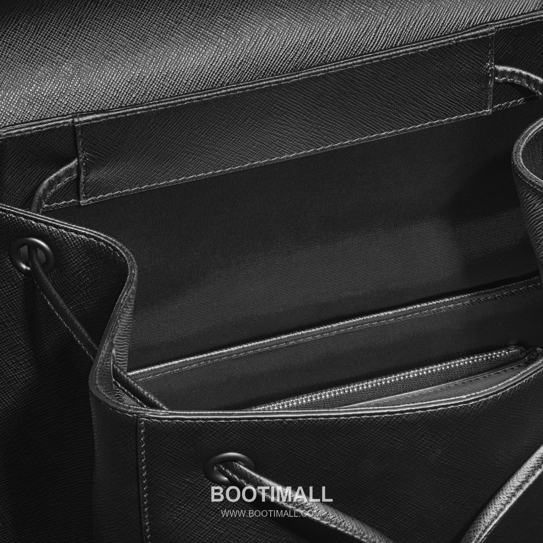 Montblanc B220421 Calfskin Black Backpack 몽블랑 B220421 카프스킨 블랙 백팩 24
