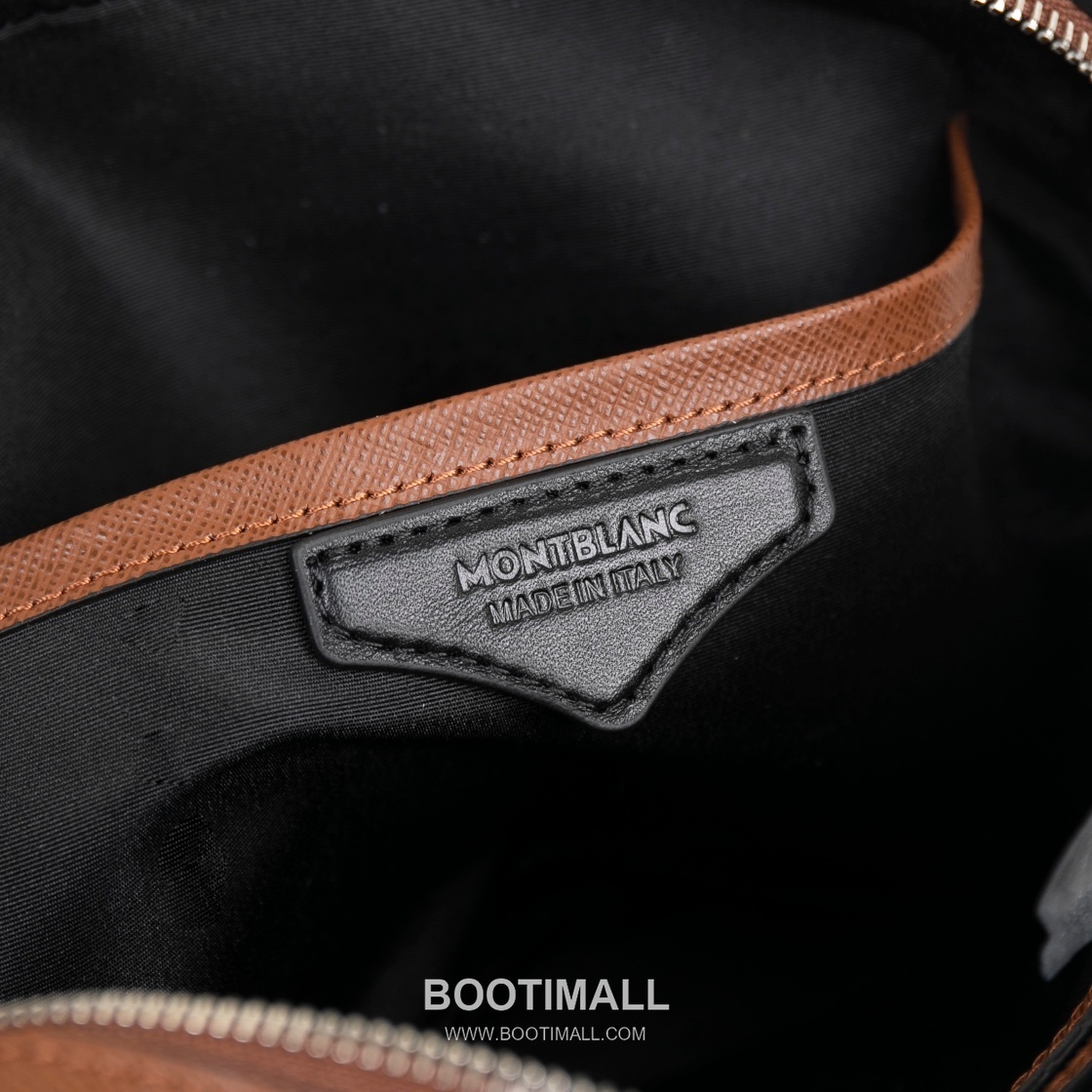 Montblanc Meisterstuck Craftsmanship Full-Grain Cowhide Maple Brown Crossbody Bag 몽블랑 마이스터스튁 장인정신 풀그레인 소가죽 메이플 브라운 크로스백 7