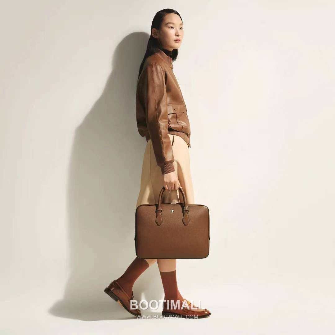 Montblanc B220334 Calfskin Brown Briefcase 몽블랑 B220334 카프스킨 브라운 브리프케이스 2