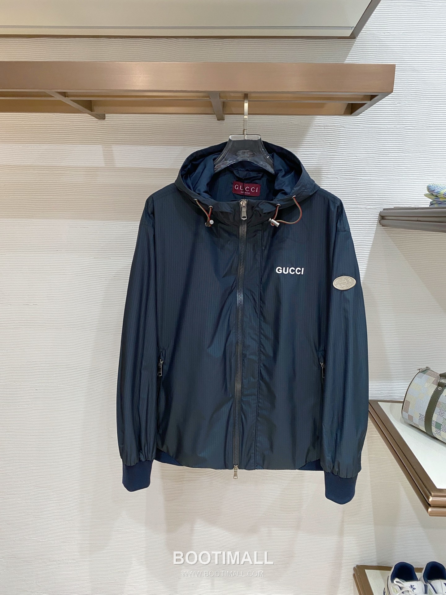 Gucci SS26 Logo Hooded Windbreaker Jacket 구찌 SS26 로고 후드 바람막이 재킷 1