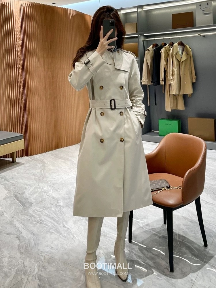 Burberry Fitzrovia Gabardine Long Trench Coat 버버리 피츠로비아 개버딘 롱 트렌치 코트 13