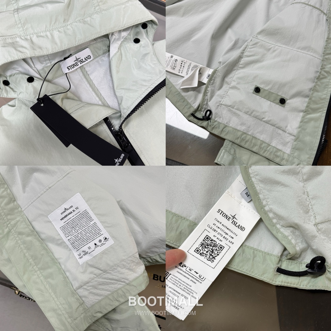 Stone Island SS26 Crinkle Nylon Windbreaker Jacket 스톤아일랜드 SS26 크링클 나일론 바람막이 재킷 9