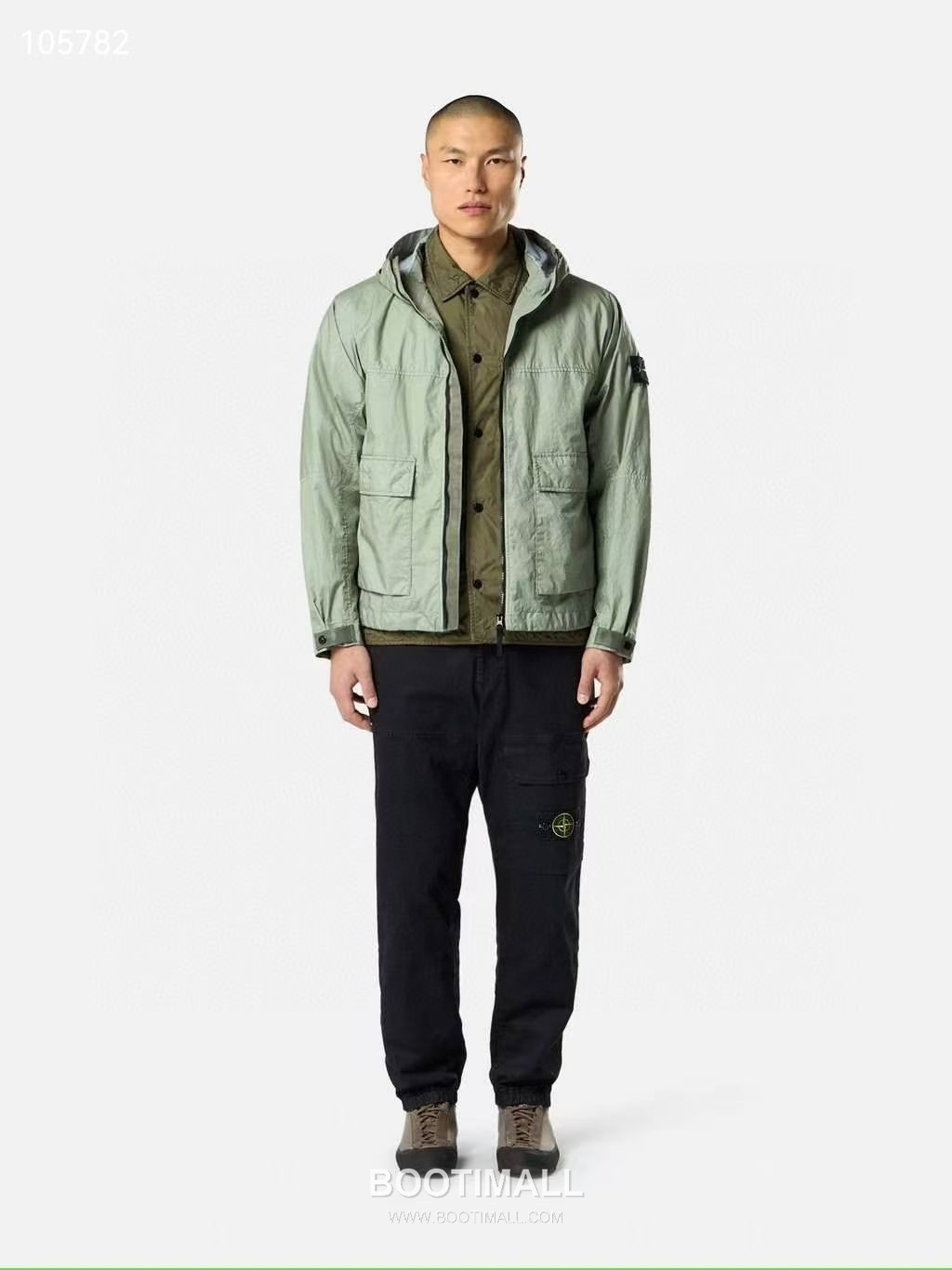 Stone Island SS26 Crinkle Nylon Windbreaker Jacket 스톤아일랜드 SS26 크링클 나일론 바람막이 재킷 2