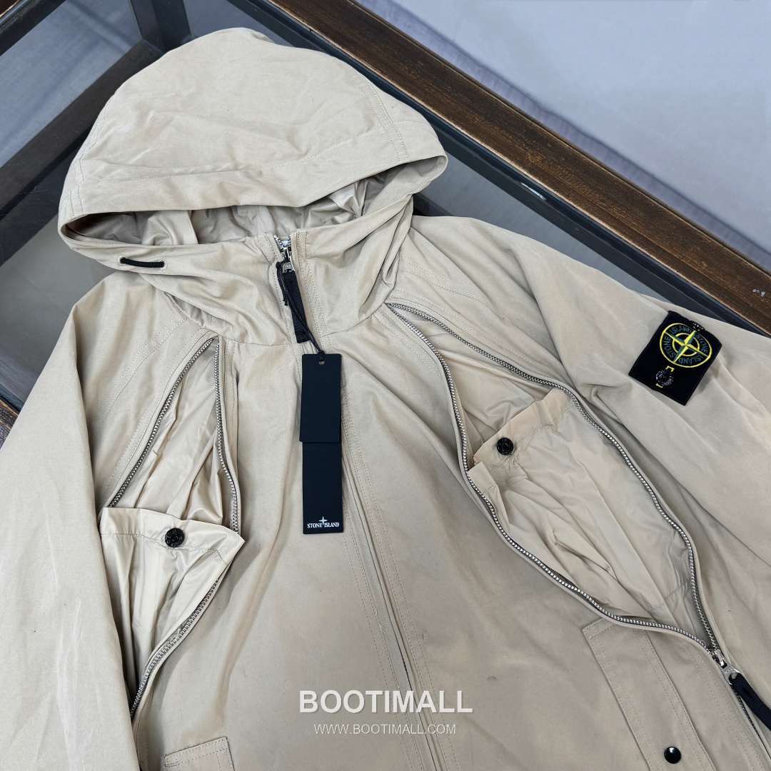 Stone Island SS26 Zip-Up Hooded Windbreaker Jacket 스톤아일랜드 SS26 지퍼 후드 바람막이 재킷 4