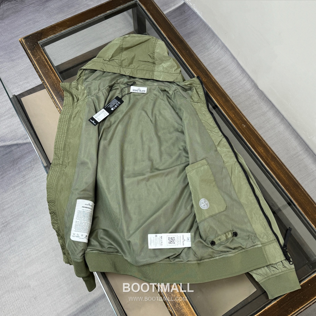 Stone Island SS26 Crinkle Nylon Hooded Windbreaker Jacket 스톤아일랜드 SS26 크링클 나일론 후드 바람막이 재킷 8