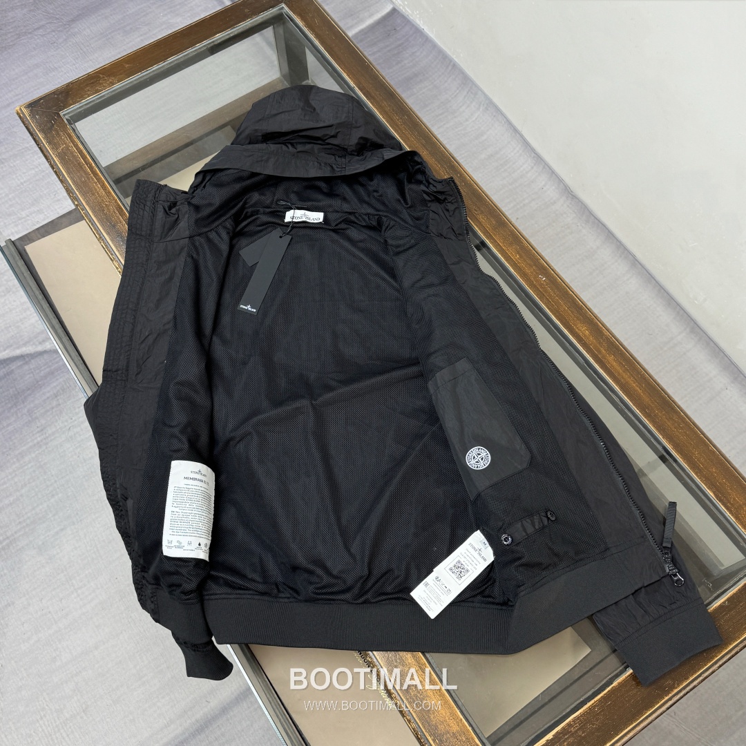 Stone Island SS26 Crinkle Nylon Hooded Windbreaker Jacket 스톤아일랜드 SS26 크링클 나일론 후드 바람막이 재킷 7