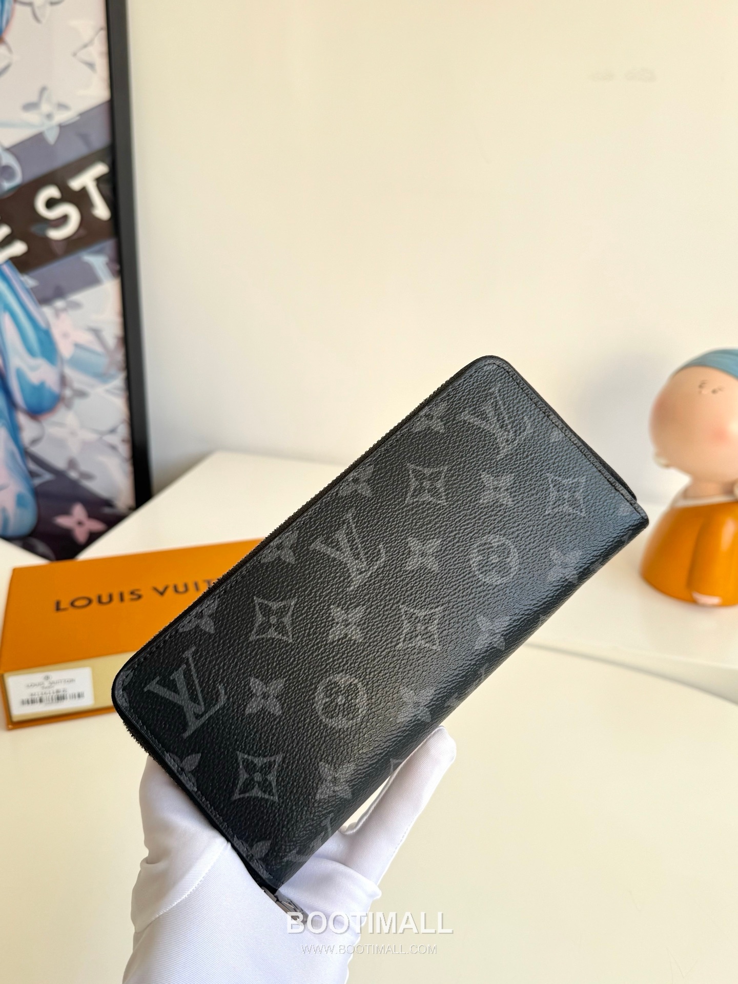 Louis Vuitton Zippy Horizontal Monogram Eclipse Wallet 루이비통 지피 호리즌탈 모노그램 이클립스 장지갑 M11611 21cm 6