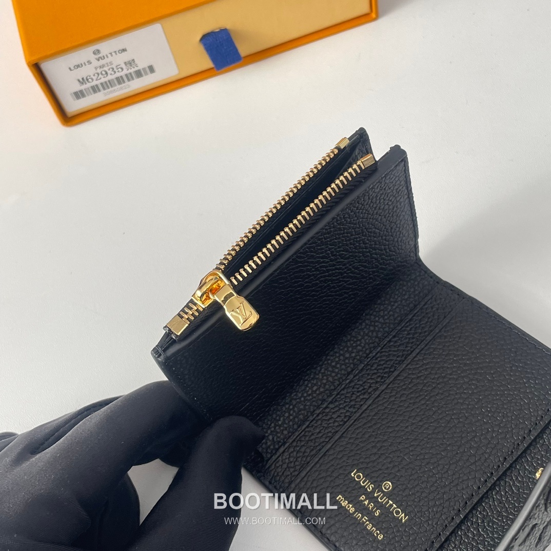 Louis Vuitton Zoe Monogram Empreinte Wallet 루이비통 조에 모노그램 앙프렝뜨 반지갑 M62935 9.5cm 9